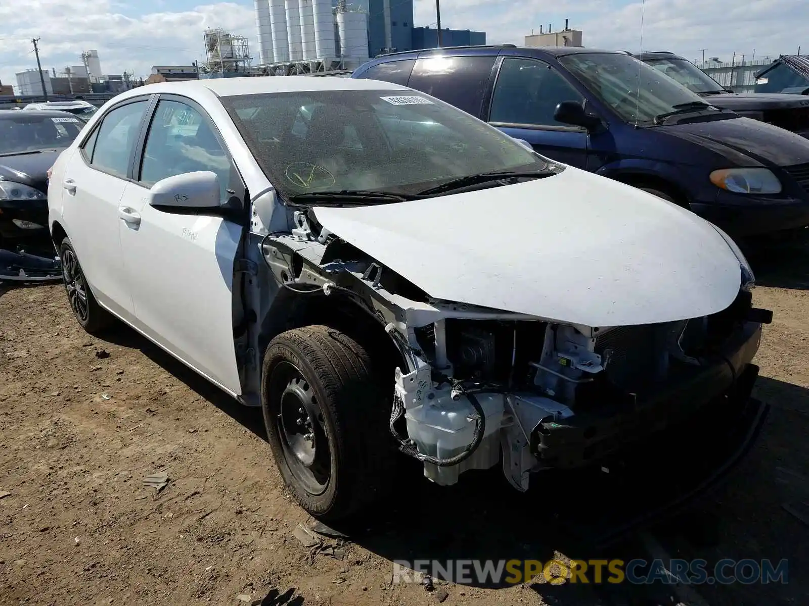 1 Photograph of a damaged car 2T1BURHE4KC239786 TOYOTA COROLLA 2019