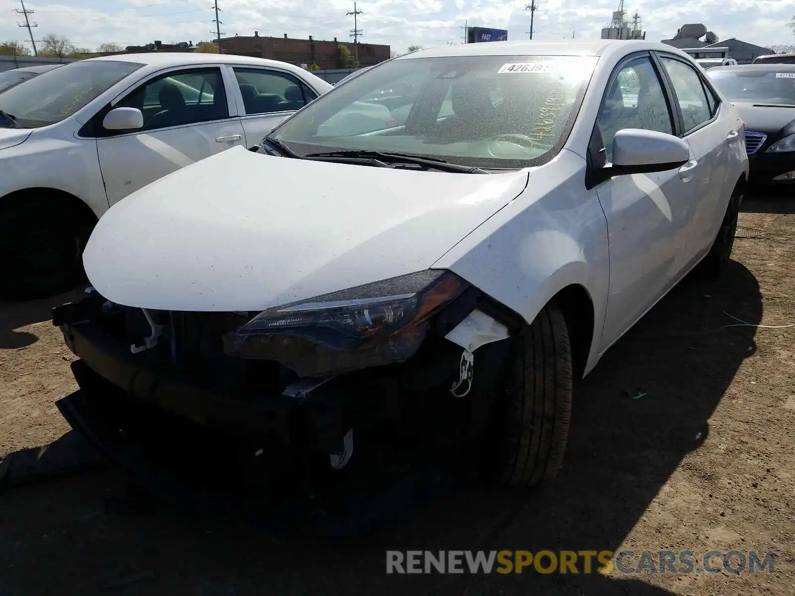 2 Photograph of a damaged car 2T1BURHE4KC239786 TOYOTA COROLLA 2019