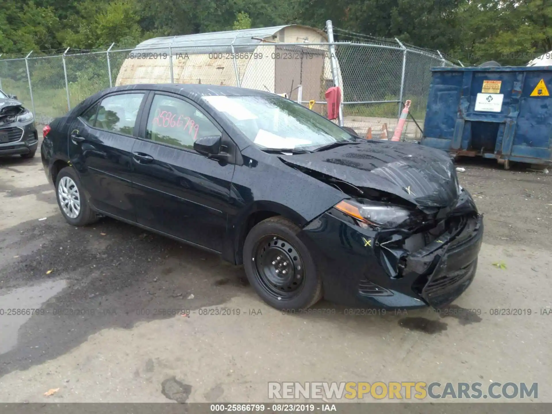 1 Photograph of a damaged car 2T1BURHE4KC239982 TOYOTA COROLLA 2019