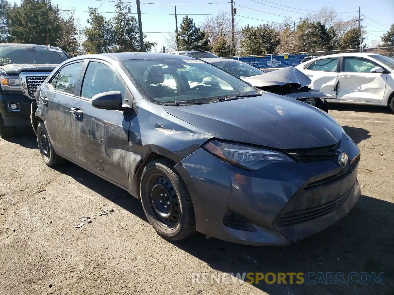 1 Photograph of a damaged car 2T1BURHE4KC240081 TOYOTA COROLLA 2019