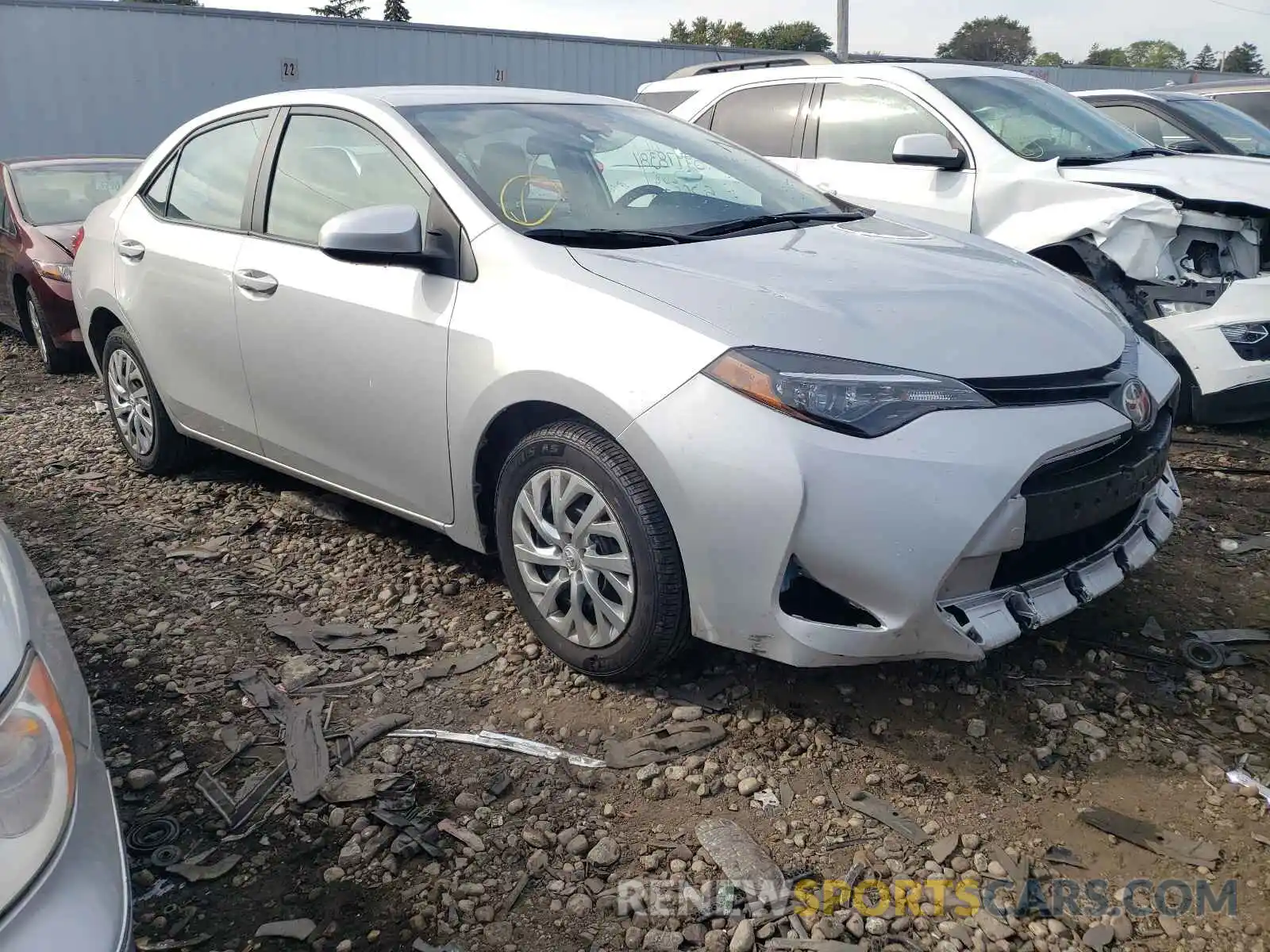 1 Photograph of a damaged car 2T1BURHE4KC240842 TOYOTA COROLLA 2019