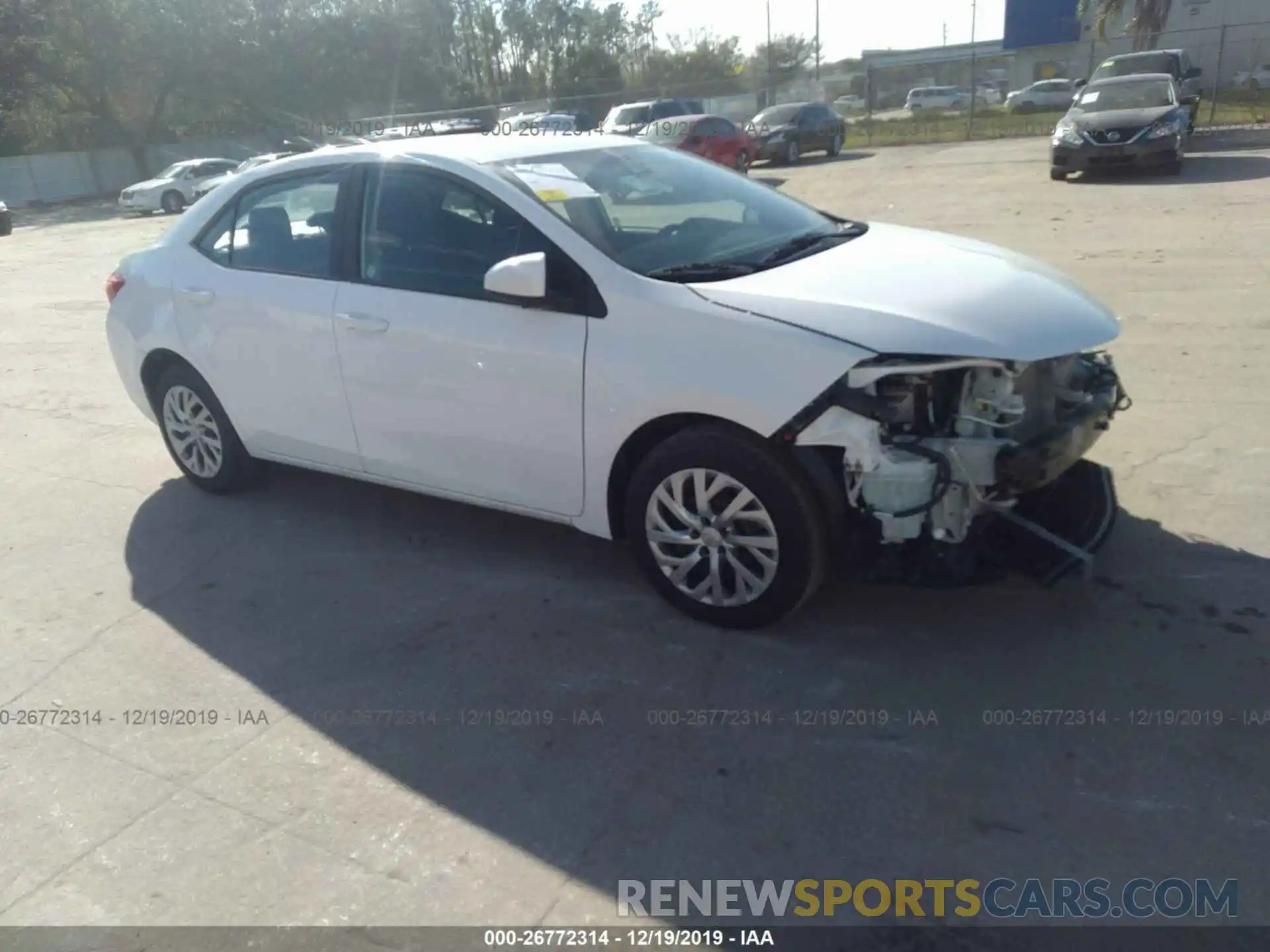 1 Photograph of a damaged car 2T1BURHE4KC240873 TOYOTA COROLLA 2019