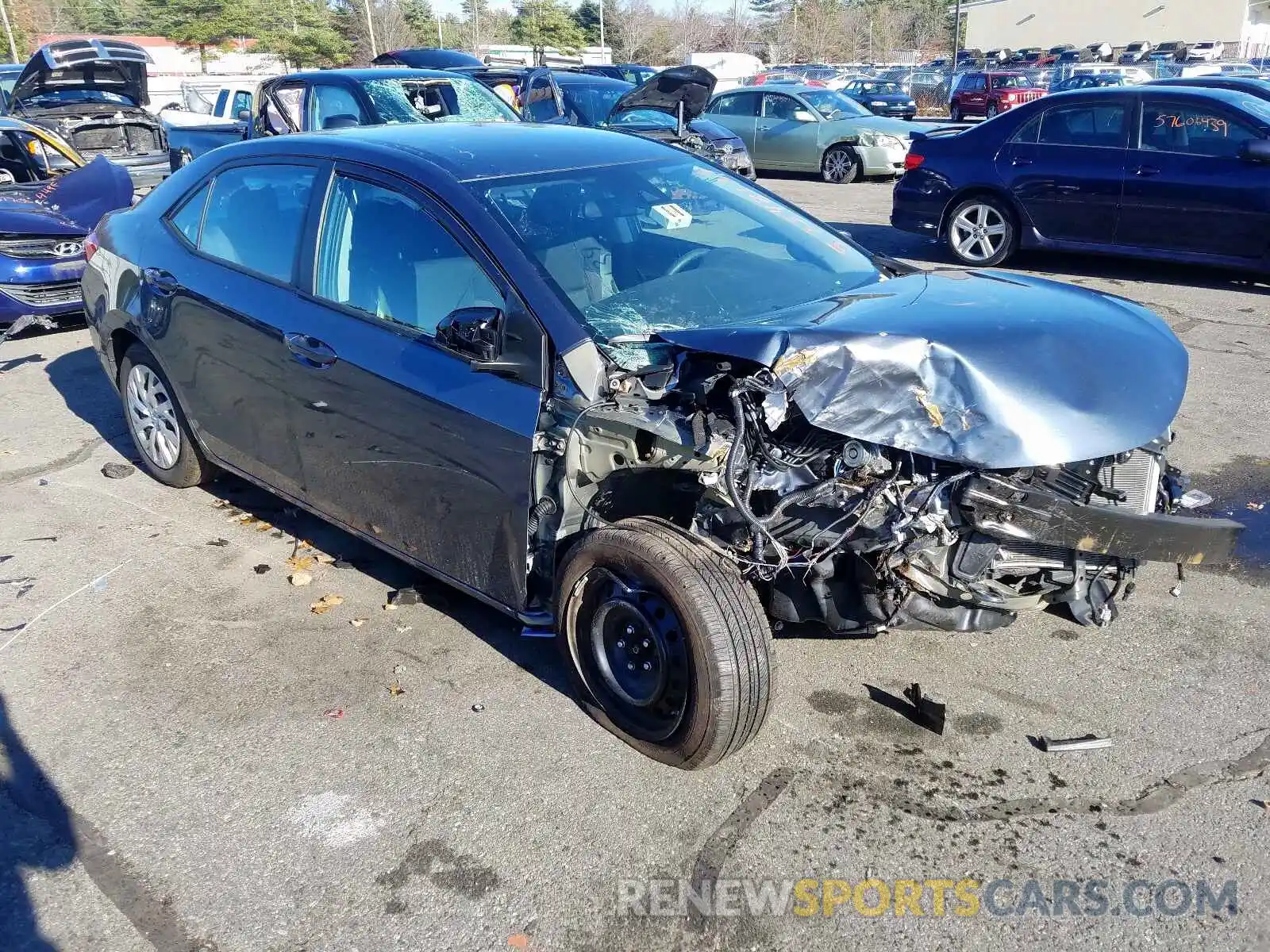 1 Photograph of a damaged car 2T1BURHE4KC241022 TOYOTA COROLLA 2019