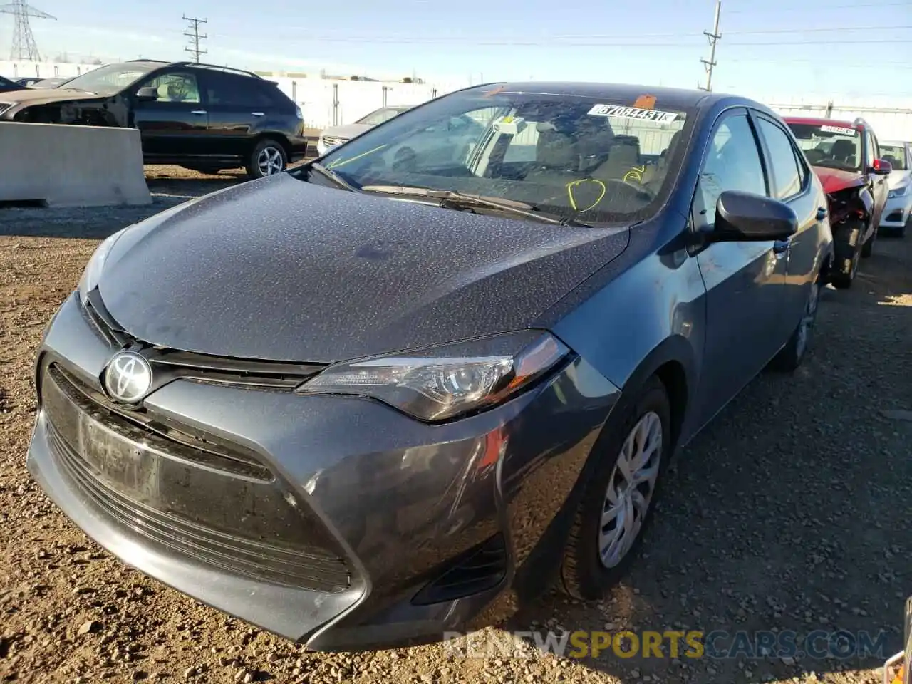 2 Photograph of a damaged car 2T1BURHE4KC241408 TOYOTA COROLLA 2019