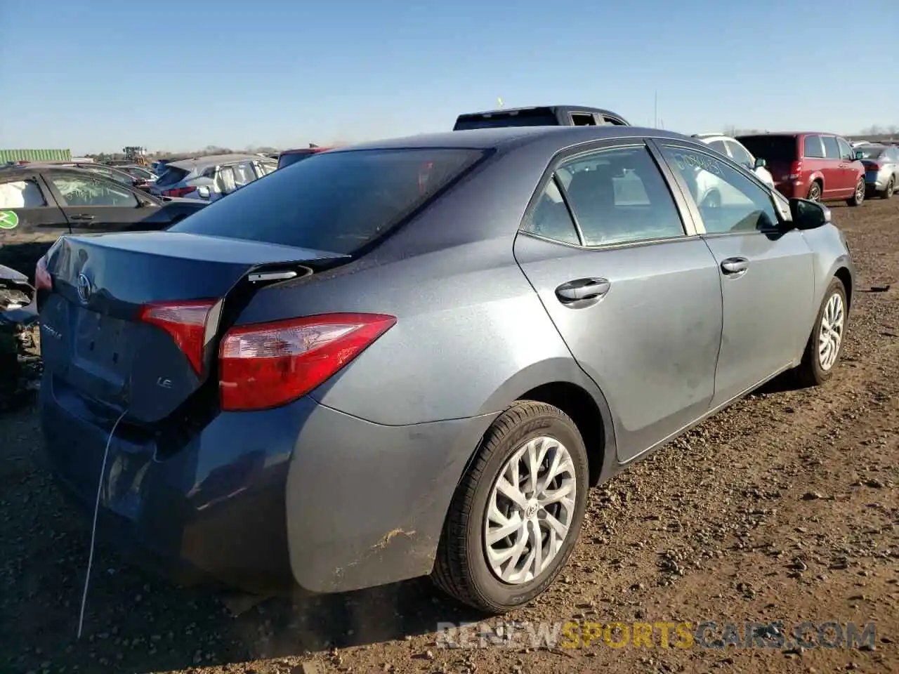 4 Photograph of a damaged car 2T1BURHE4KC241408 TOYOTA COROLLA 2019