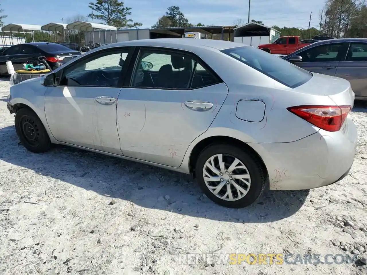 2 Photograph of a damaged car 2T1BURHE4KC241831 TOYOTA COROLLA 2019