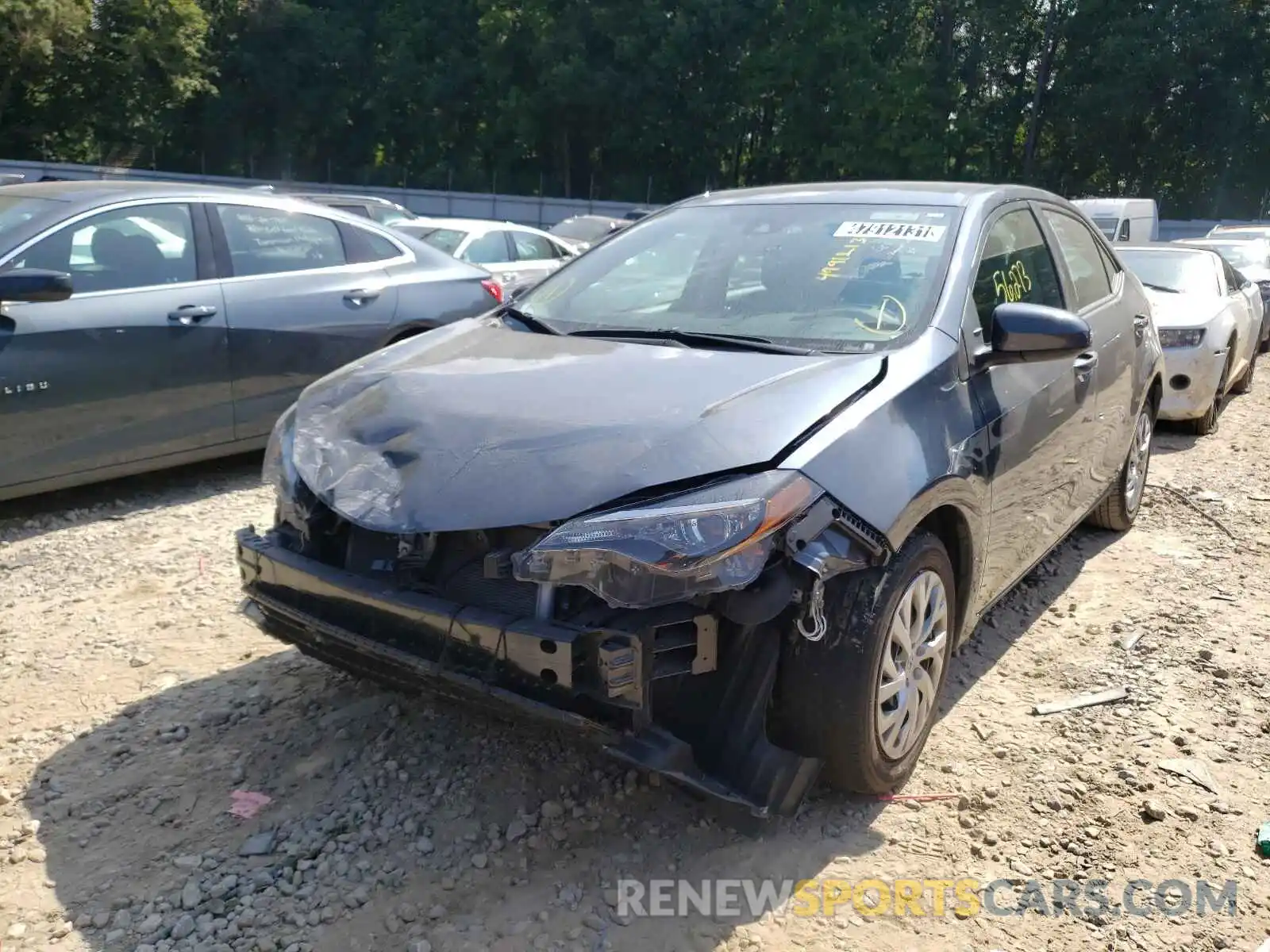 2 Photograph of a damaged car 2T1BURHE4KC242204 TOYOTA COROLLA 2019