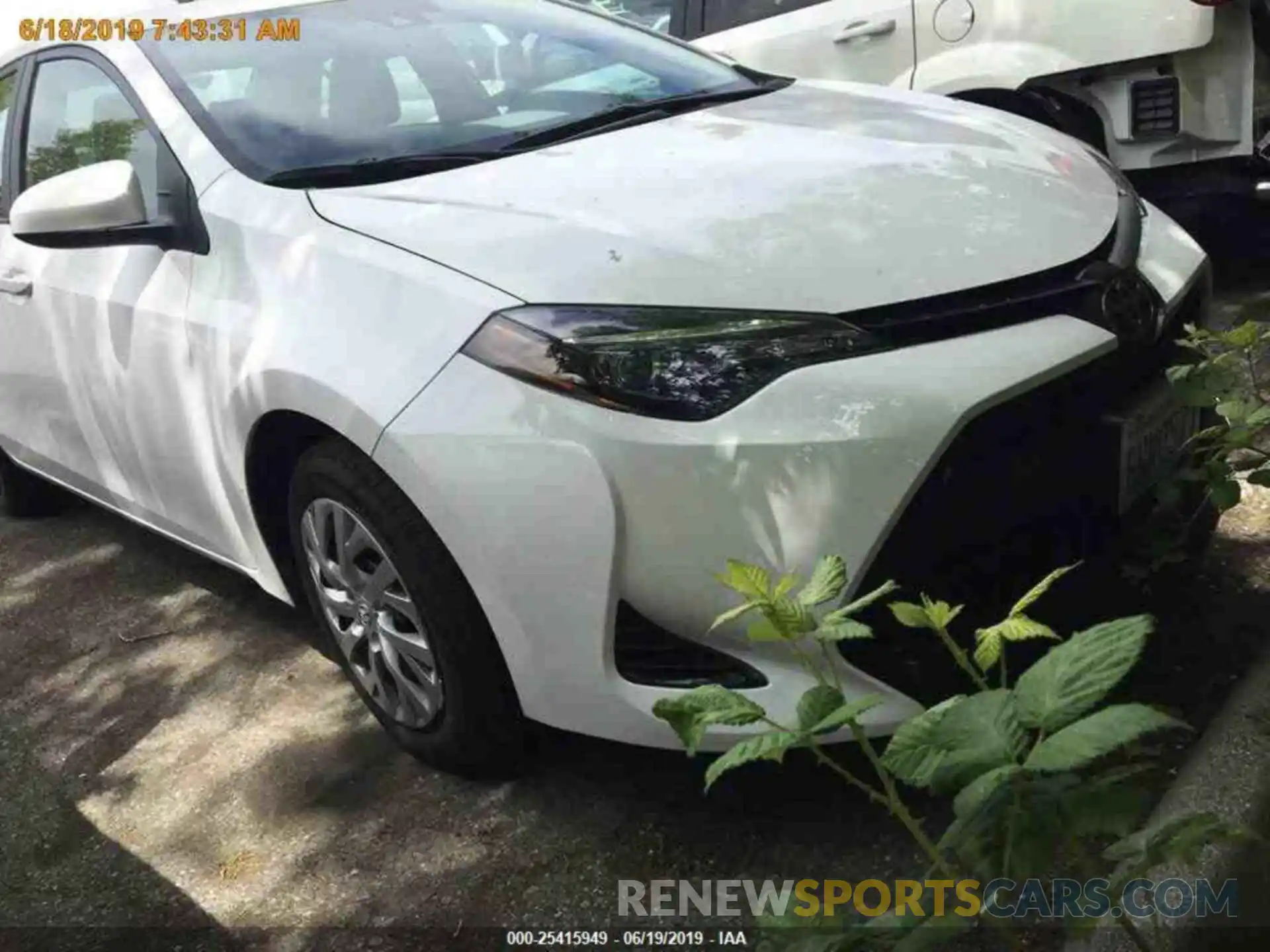 12 Photograph of a damaged car 2T1BURHE4KC242655 TOYOTA COROLLA 2019