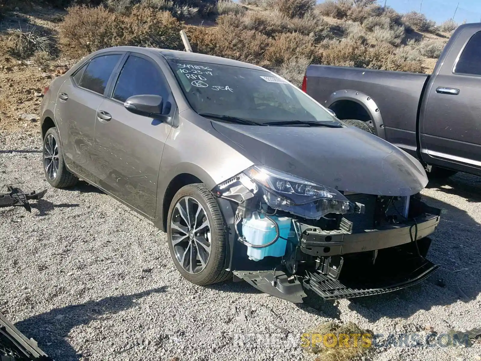 1 Photograph of a damaged car 2T1BURHE4KC245491 TOYOTA COROLLA 2019