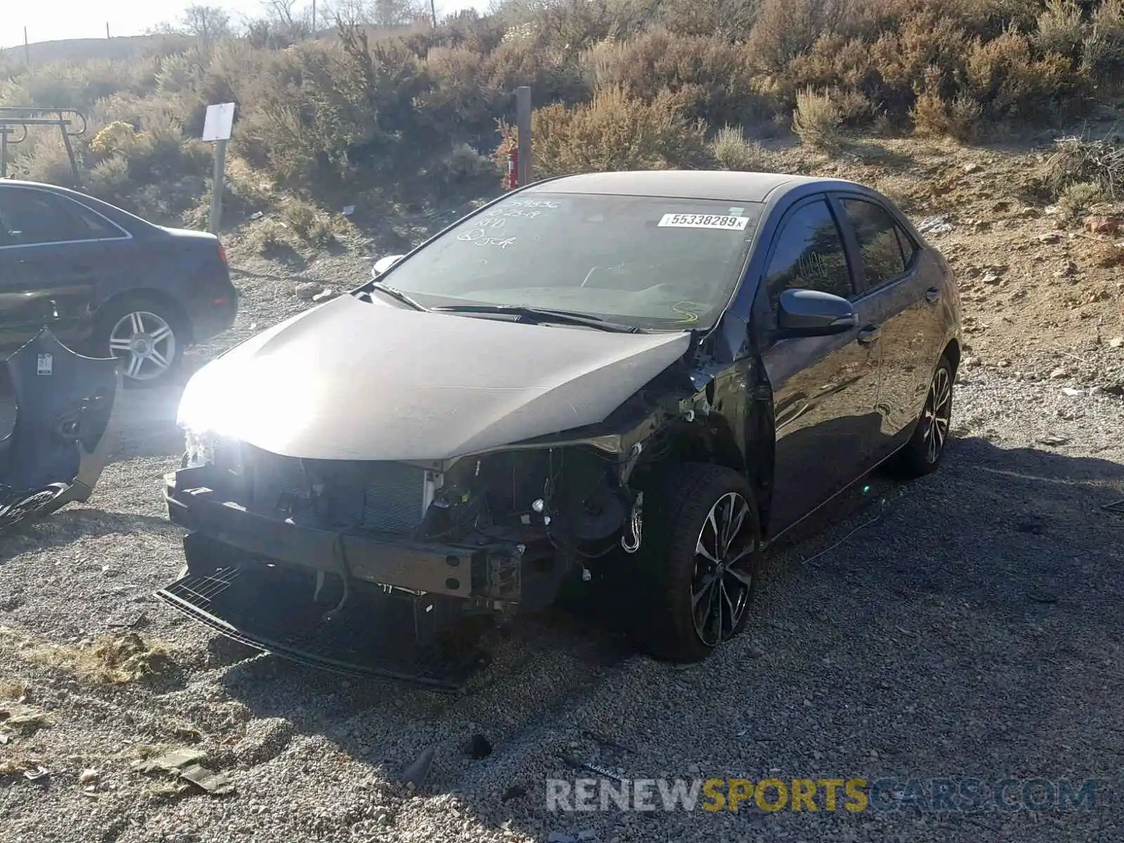 2 Photograph of a damaged car 2T1BURHE4KC245491 TOYOTA COROLLA 2019