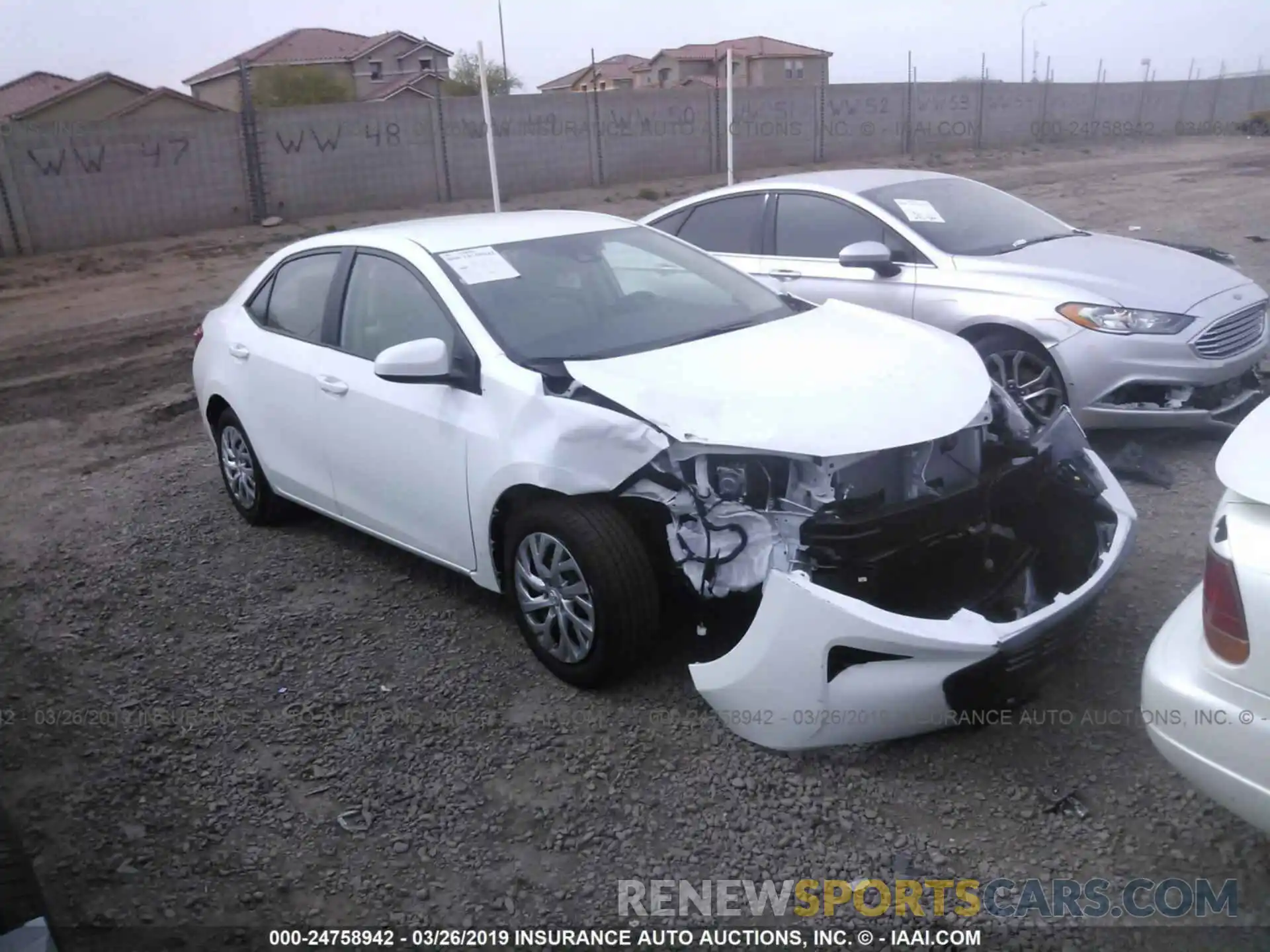 1 Photograph of a damaged car 2T1BURHE4KC245698 TOYOTA COROLLA 2019