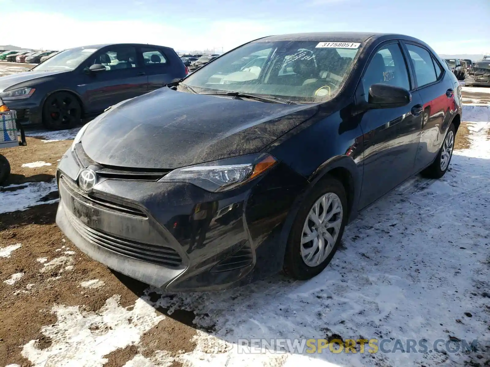 2 Photograph of a damaged car 2T1BURHE4KC246561 TOYOTA COROLLA 2019