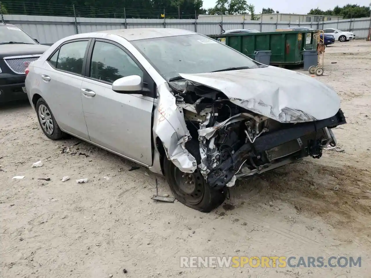 1 Photograph of a damaged car 2T1BURHE5KC126185 TOYOTA COROLLA 2019