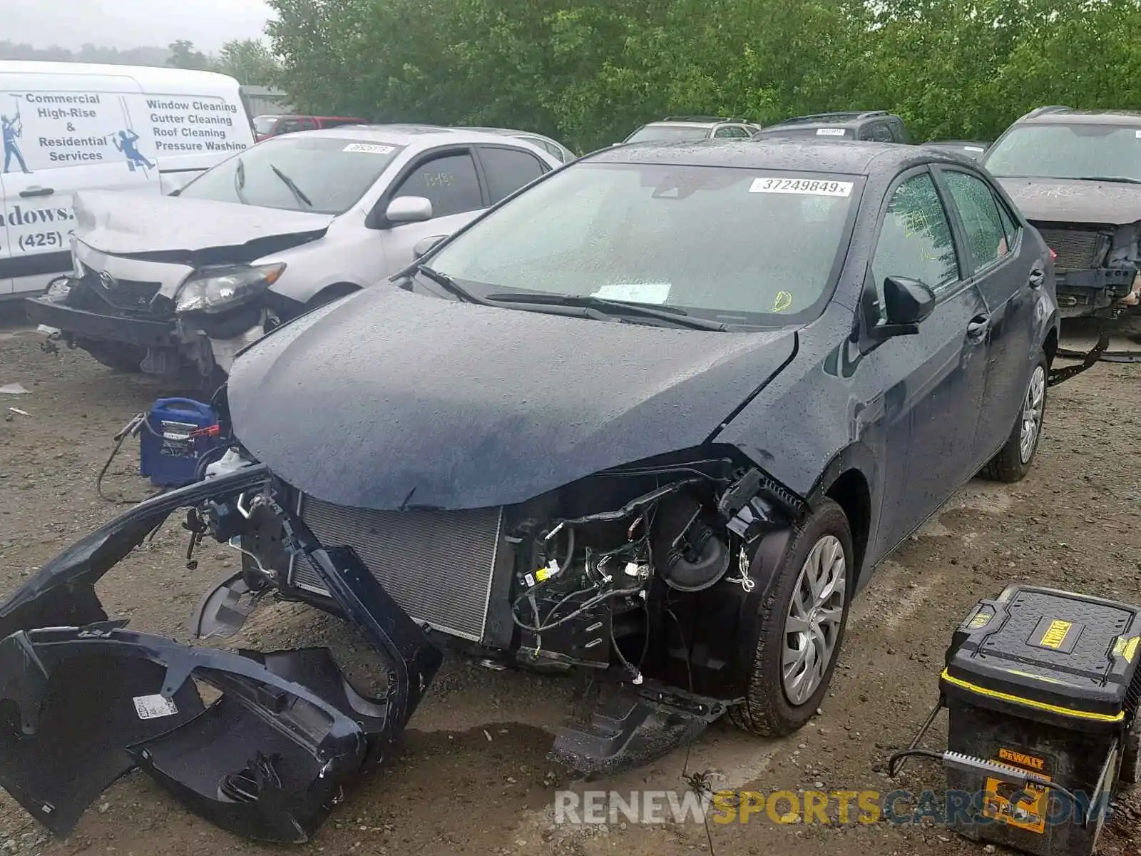 2 Photograph of a damaged car 2T1BURHE5KC126333 TOYOTA COROLLA 2019