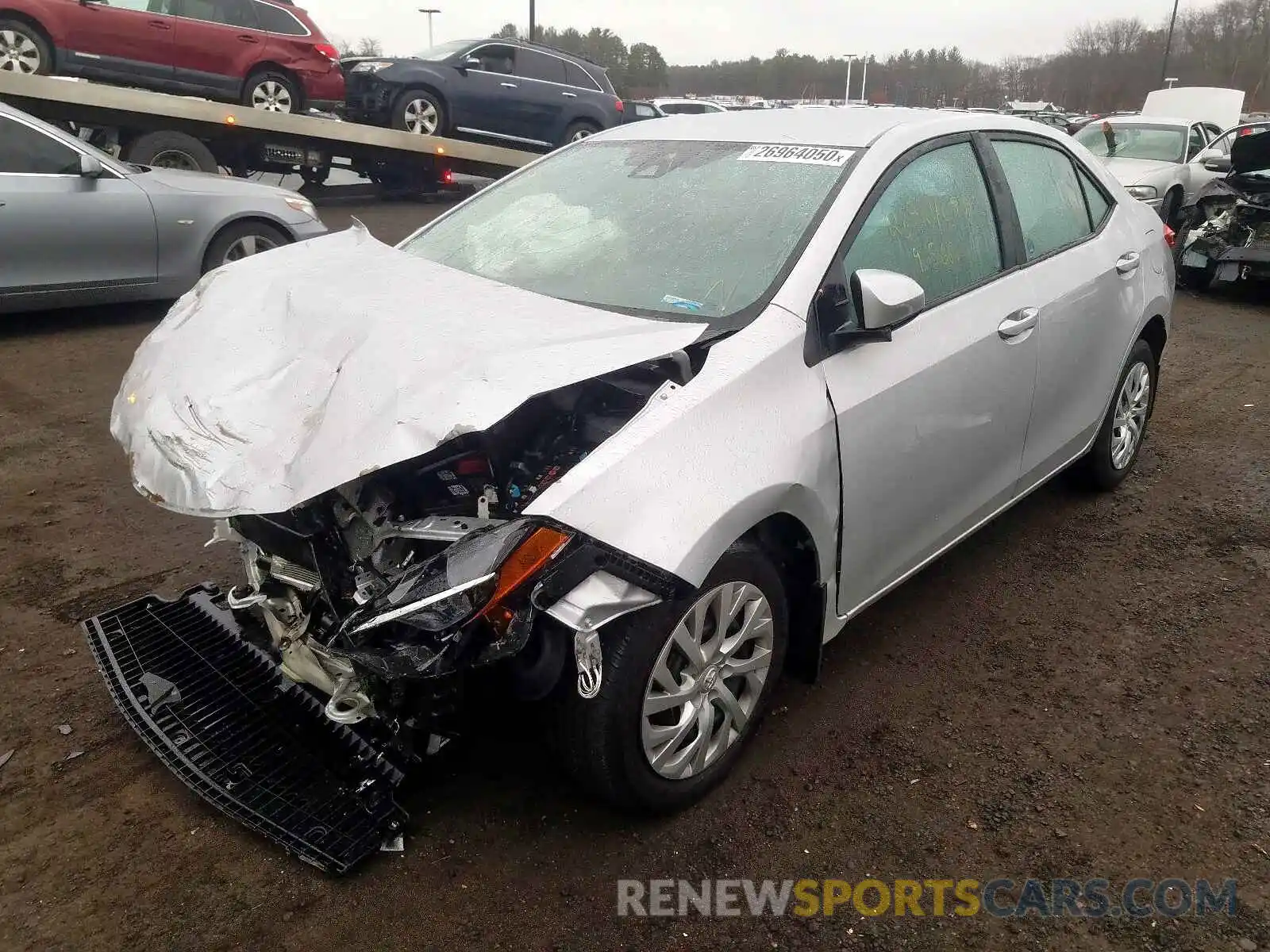 2 Photograph of a damaged car 2T1BURHE5KC126350 TOYOTA COROLLA 2019