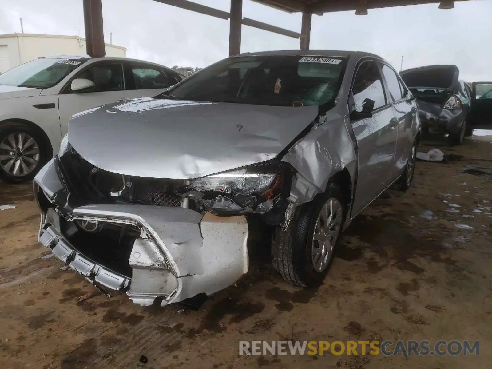 2 Photograph of a damaged car 2T1BURHE5KC127899 TOYOTA COROLLA 2019