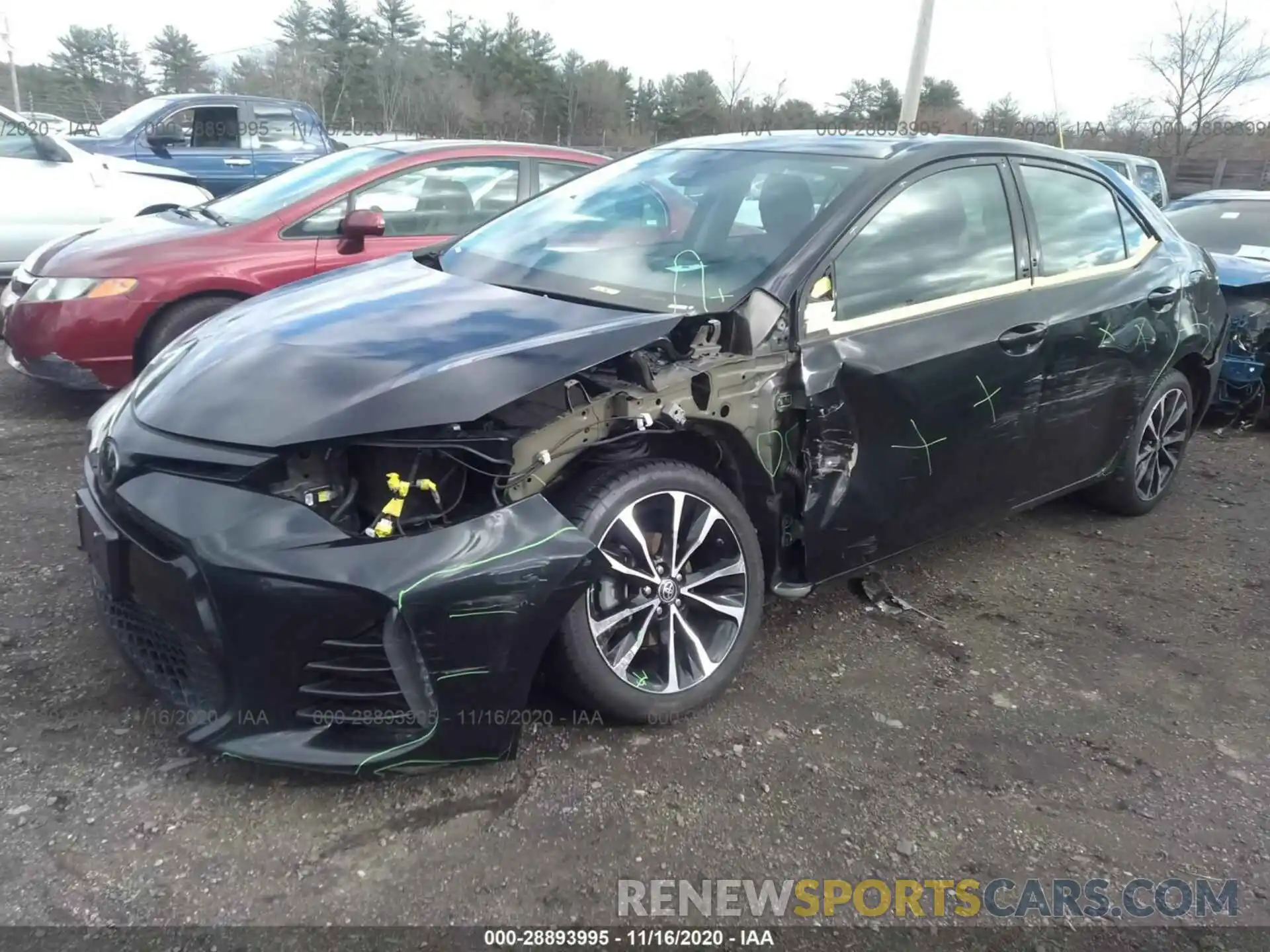 2 Photograph of a damaged car 2T1BURHE5KC128437 TOYOTA COROLLA 2019