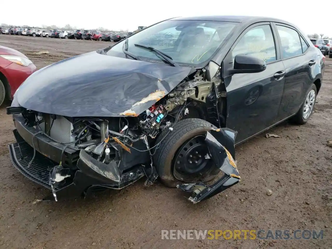 2 Photograph of a damaged car 2T1BURHE5KC128583 TOYOTA COROLLA 2019