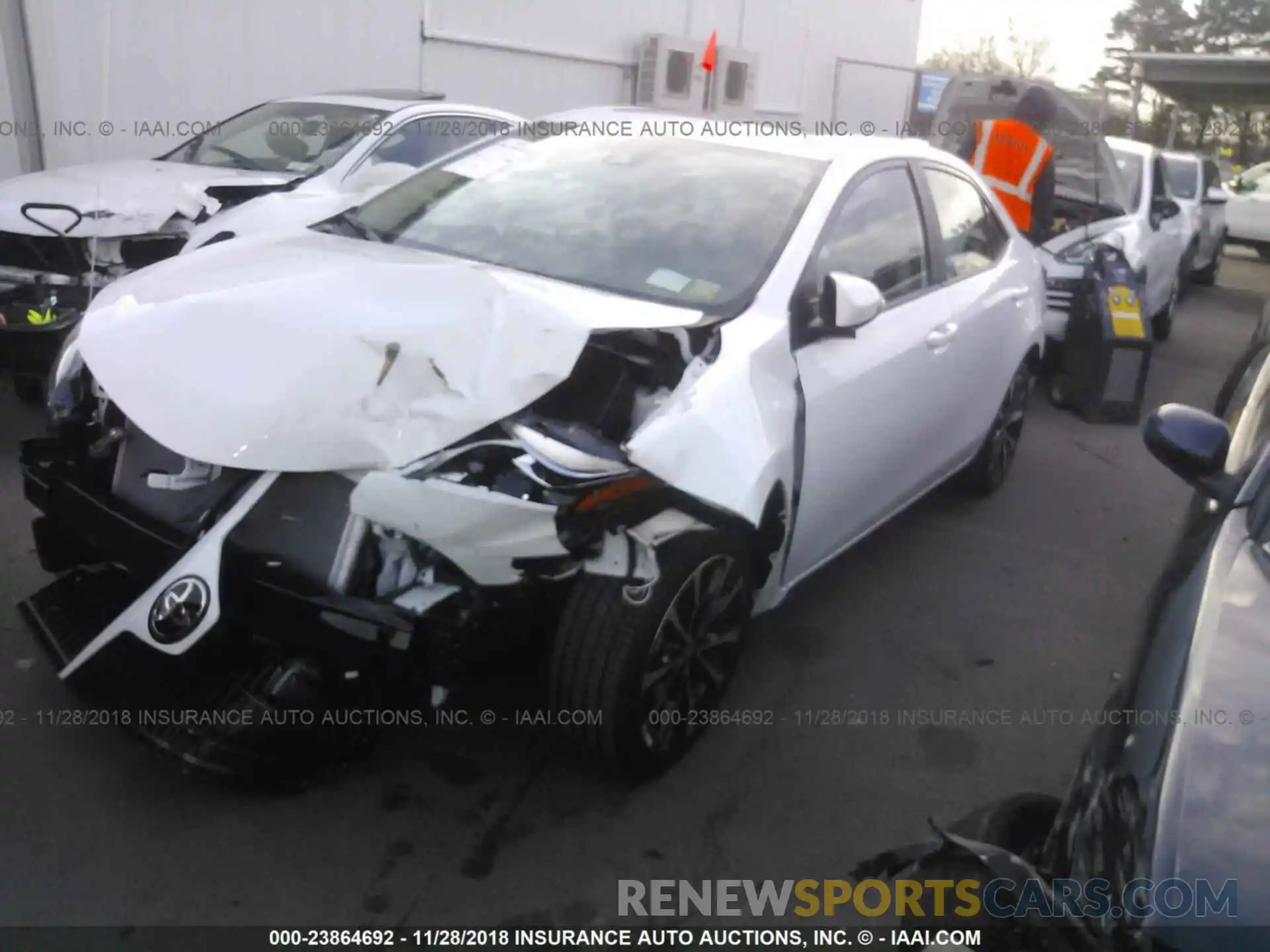 2 Photograph of a damaged car 2T1BURHE5KC130169 TOYOTA COROLLA 2019