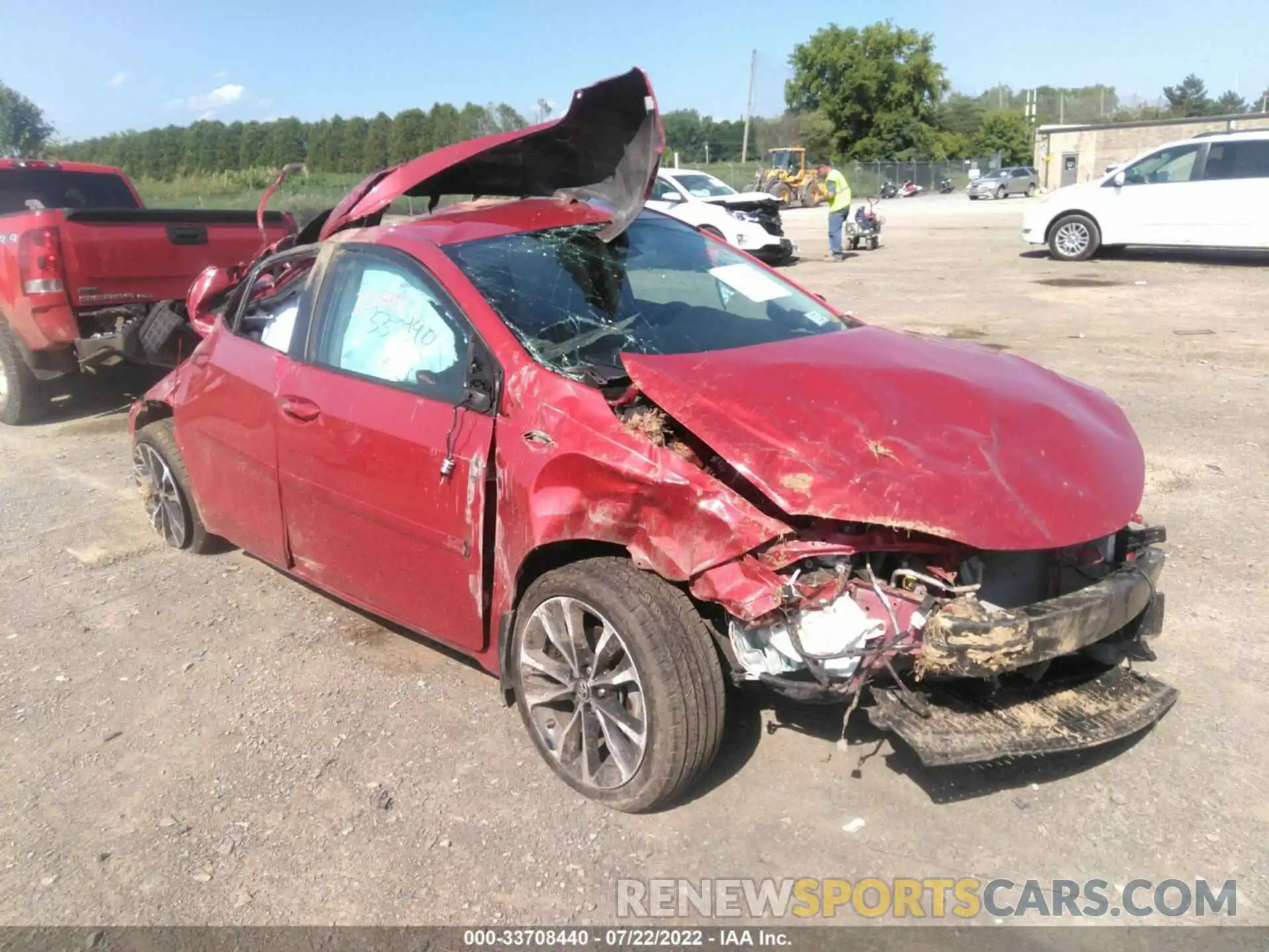 1 Photograph of a damaged car 2T1BURHE5KC130205 TOYOTA COROLLA 2019