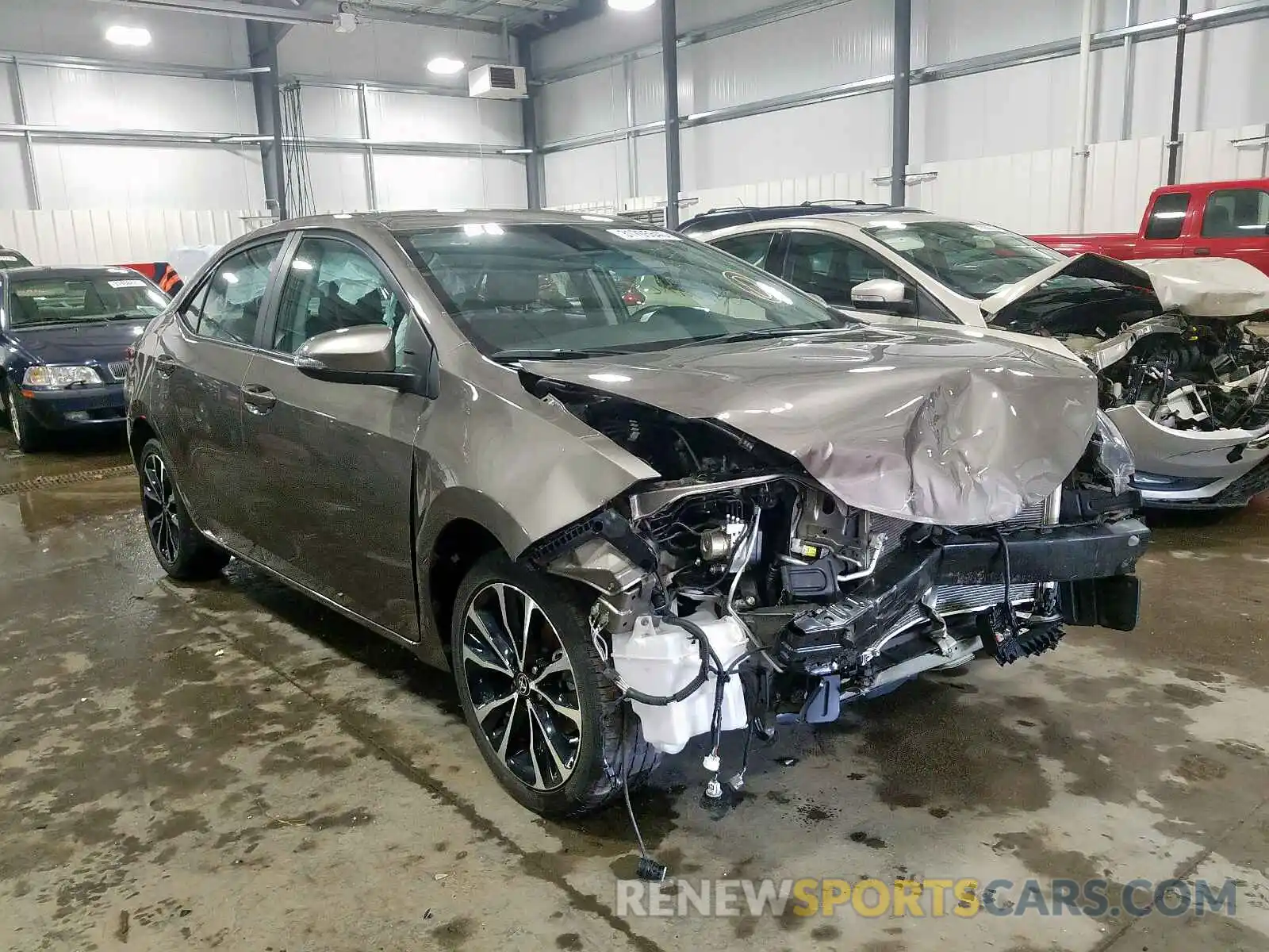 1 Photograph of a damaged car 2T1BURHE5KC130351 TOYOTA COROLLA 2019