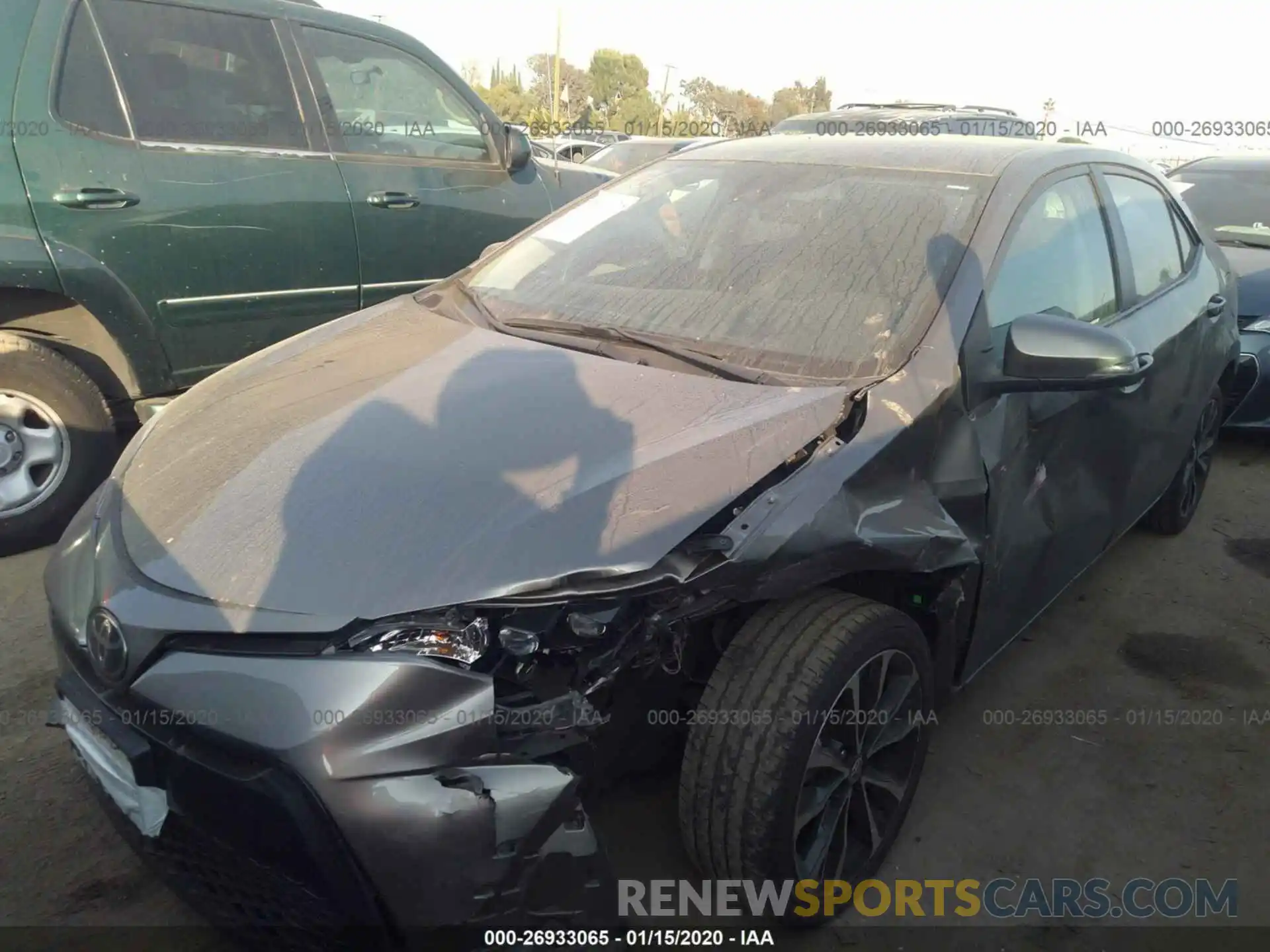 2 Photograph of a damaged car 2T1BURHE5KC130463 TOYOTA COROLLA 2019