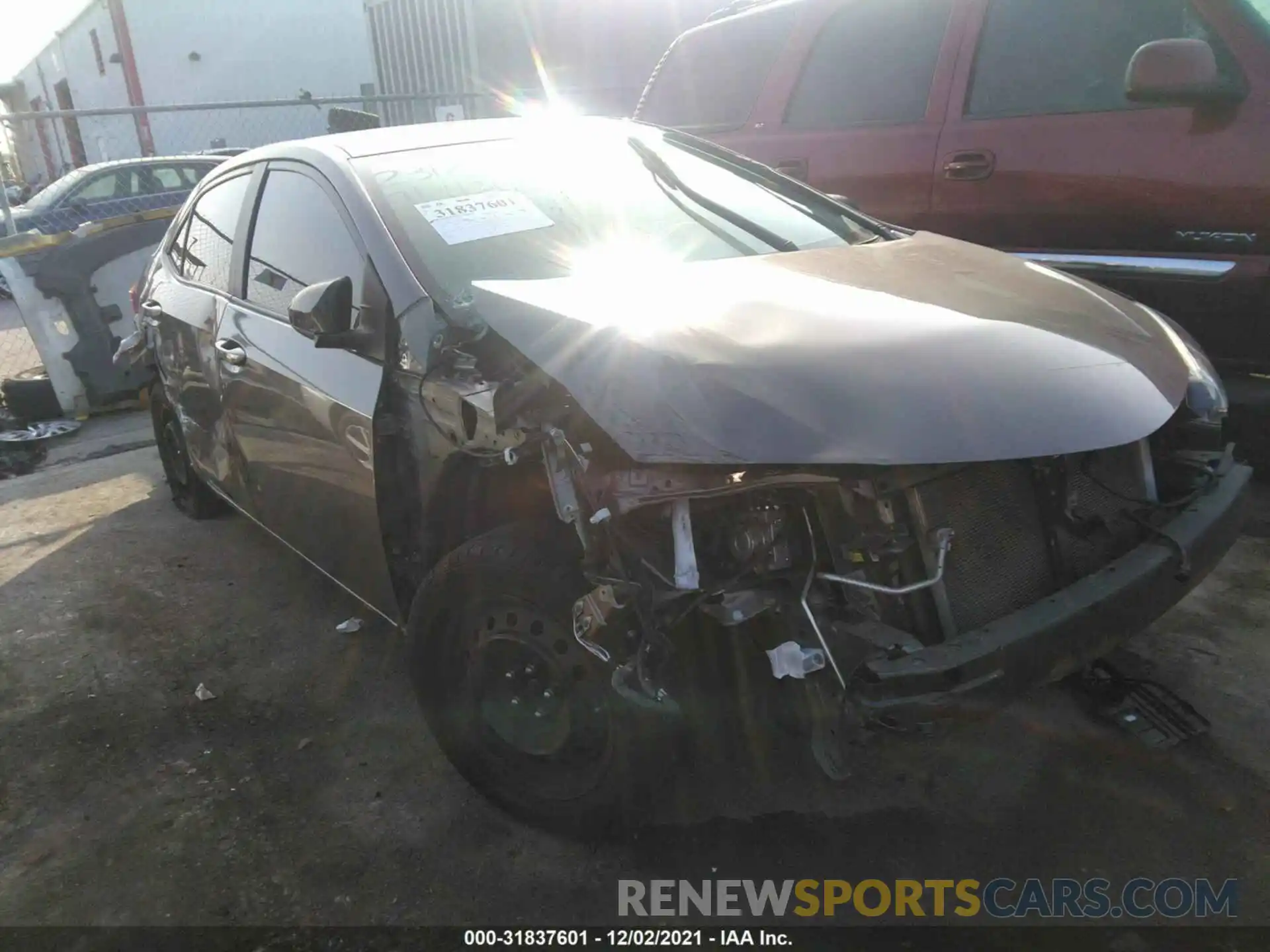 1 Photograph of a damaged car 2T1BURHE5KC130740 TOYOTA COROLLA 2019