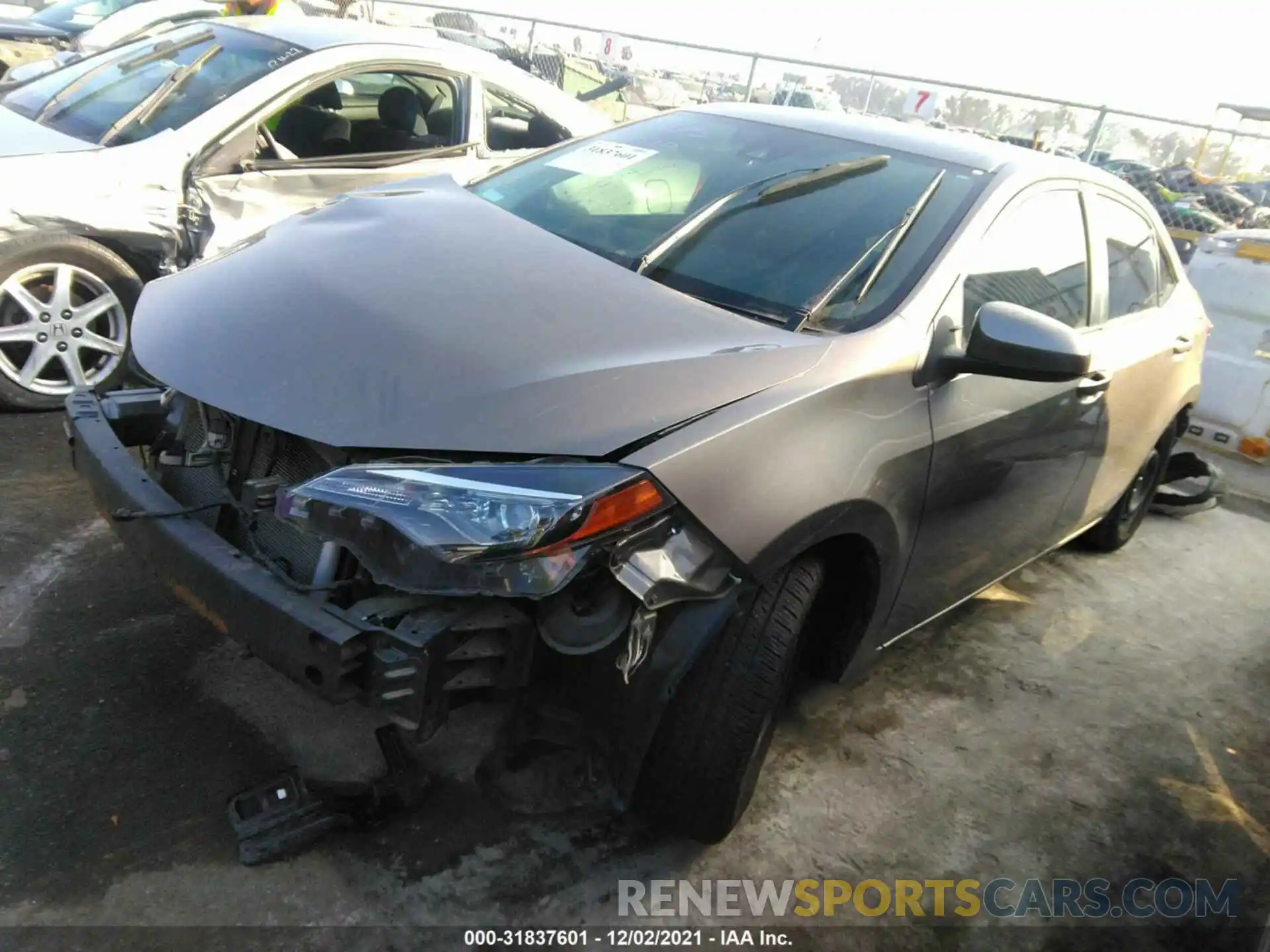 2 Photograph of a damaged car 2T1BURHE5KC130740 TOYOTA COROLLA 2019