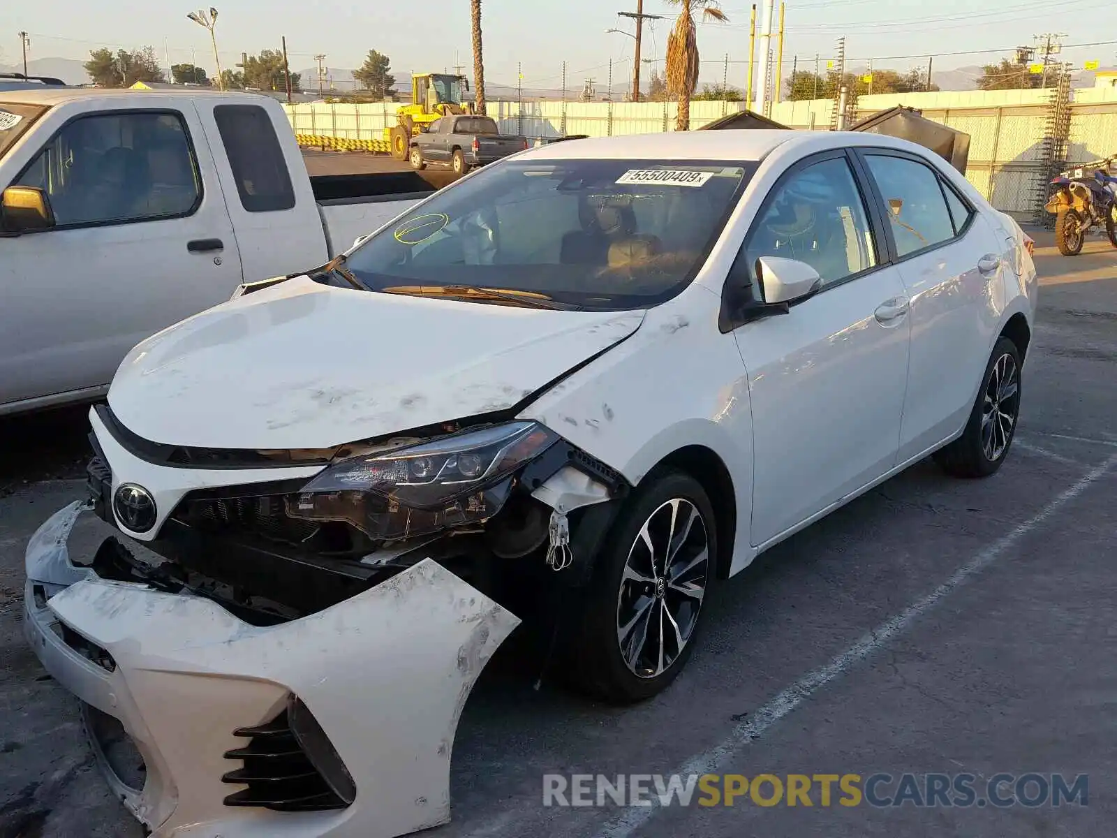 2 Photograph of a damaged car 2T1BURHE5KC131211 TOYOTA COROLLA 2019