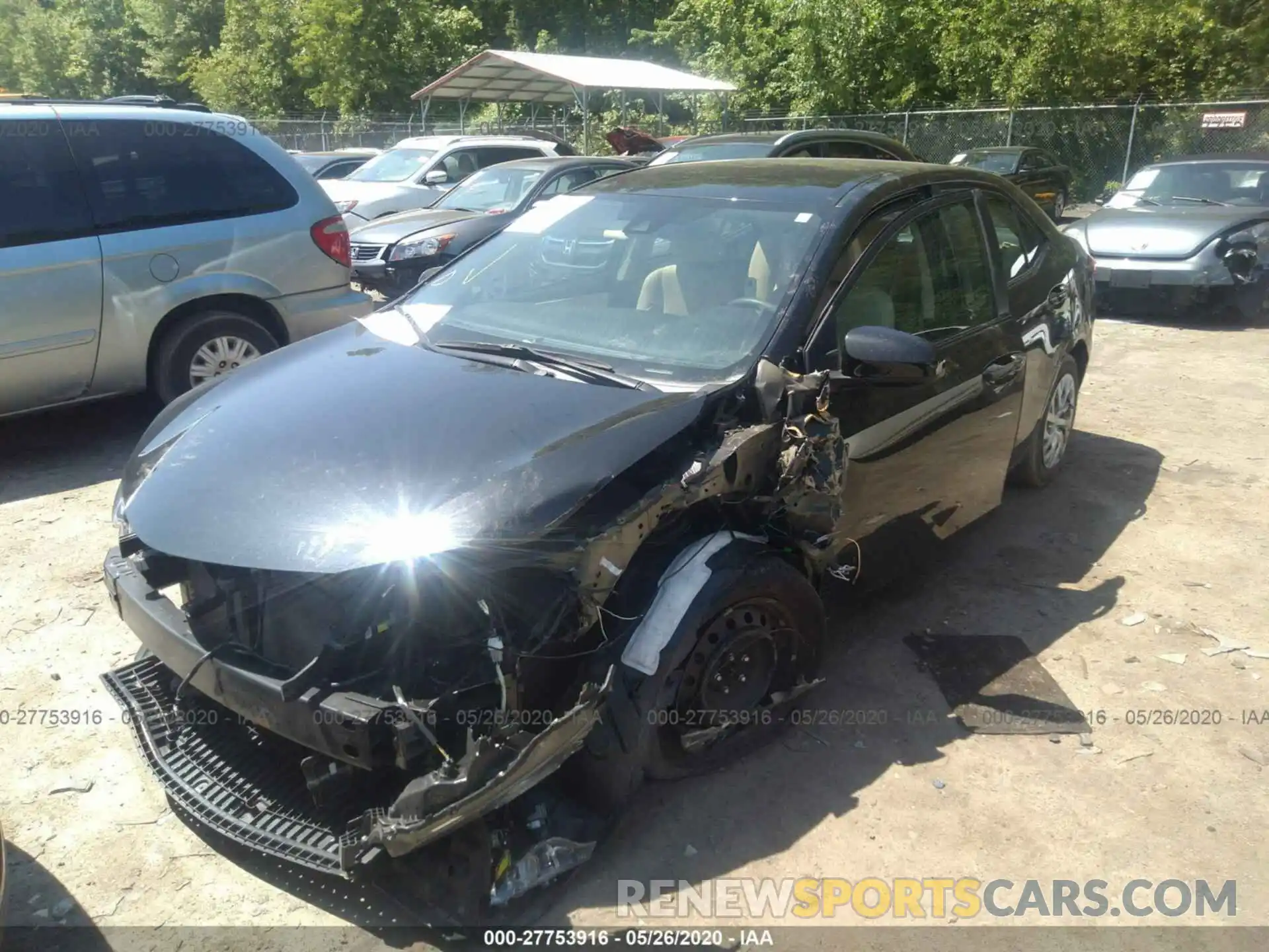 2 Photograph of a damaged car 2T1BURHE5KC131709 TOYOTA COROLLA 2019