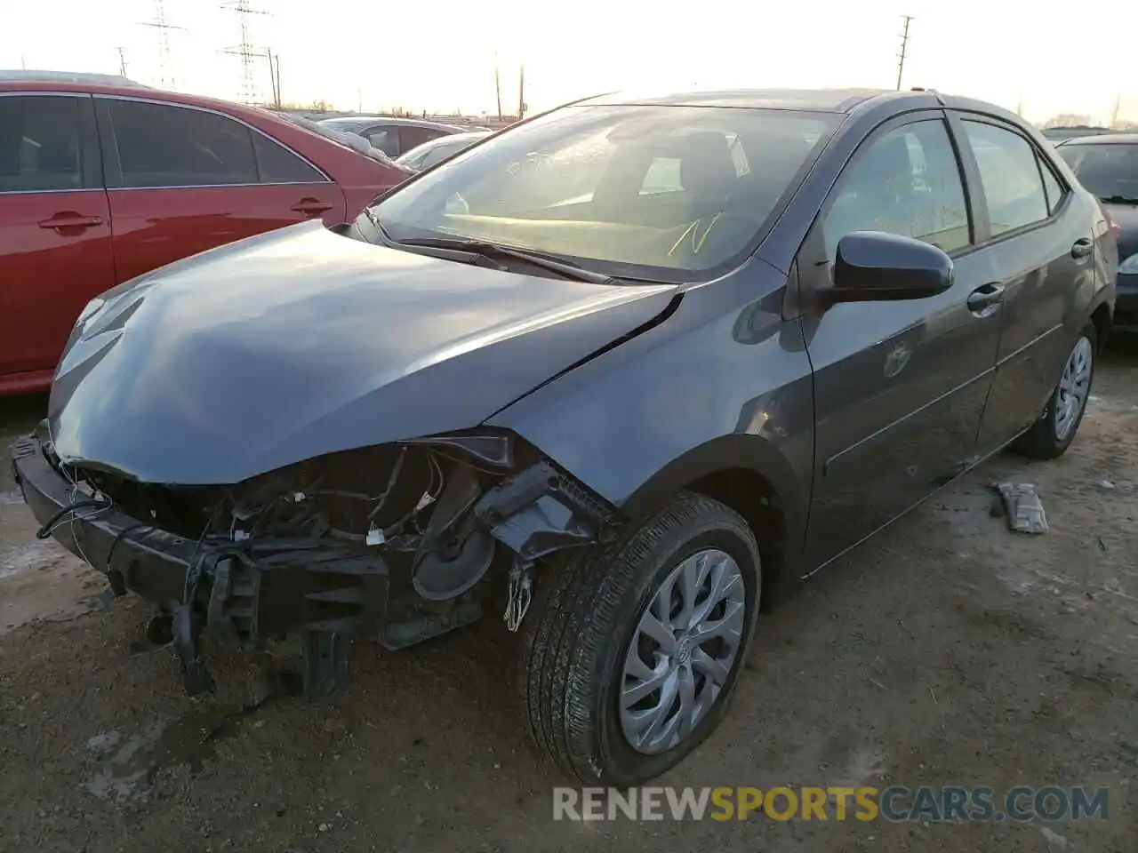 2 Фотография поврежденного автомобиля 2T1BURHE5KC132391 TOYOTA COROLLA 2019