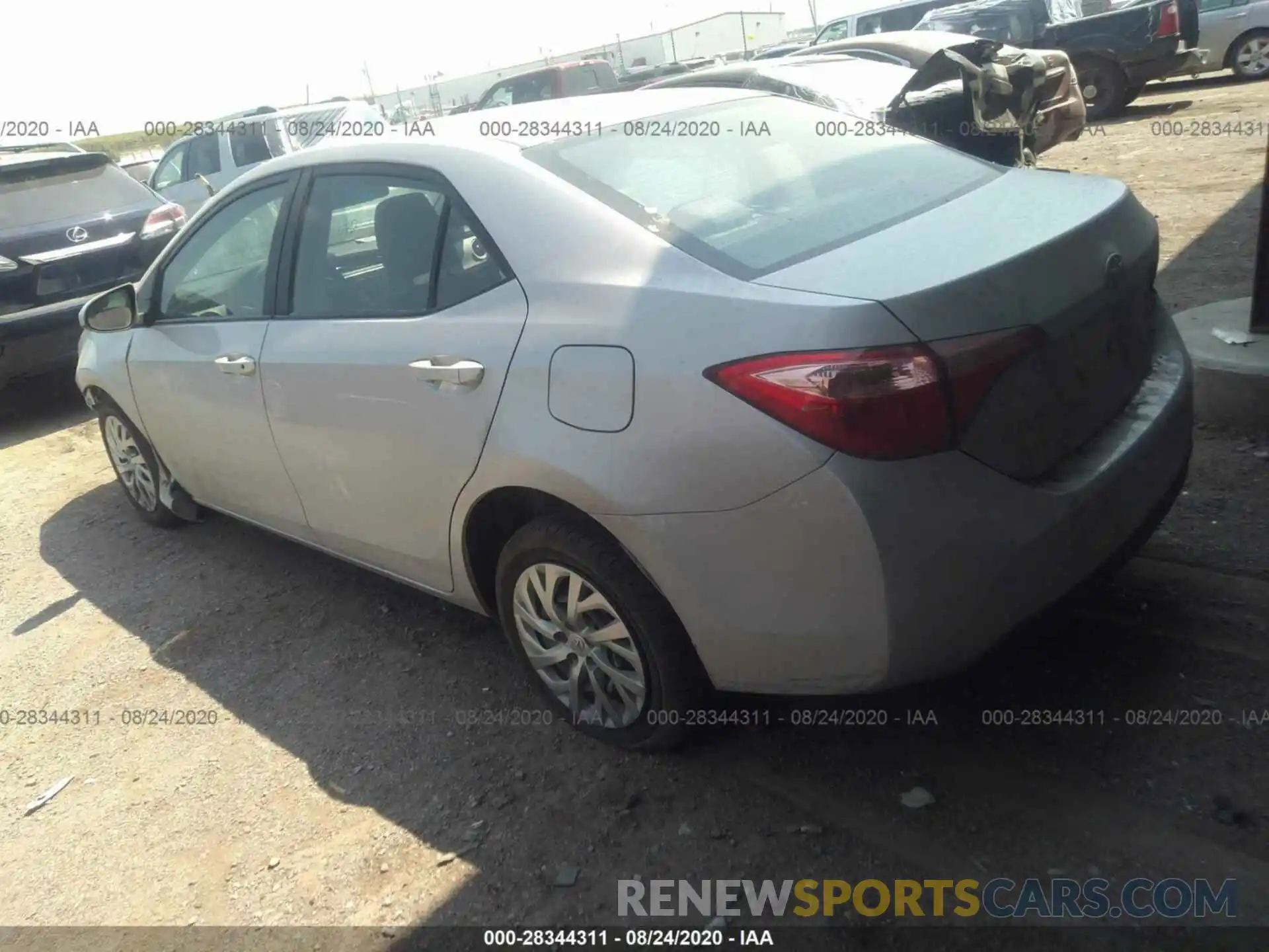 3 Photograph of a damaged car 2T1BURHE5KC133072 TOYOTA COROLLA 2019