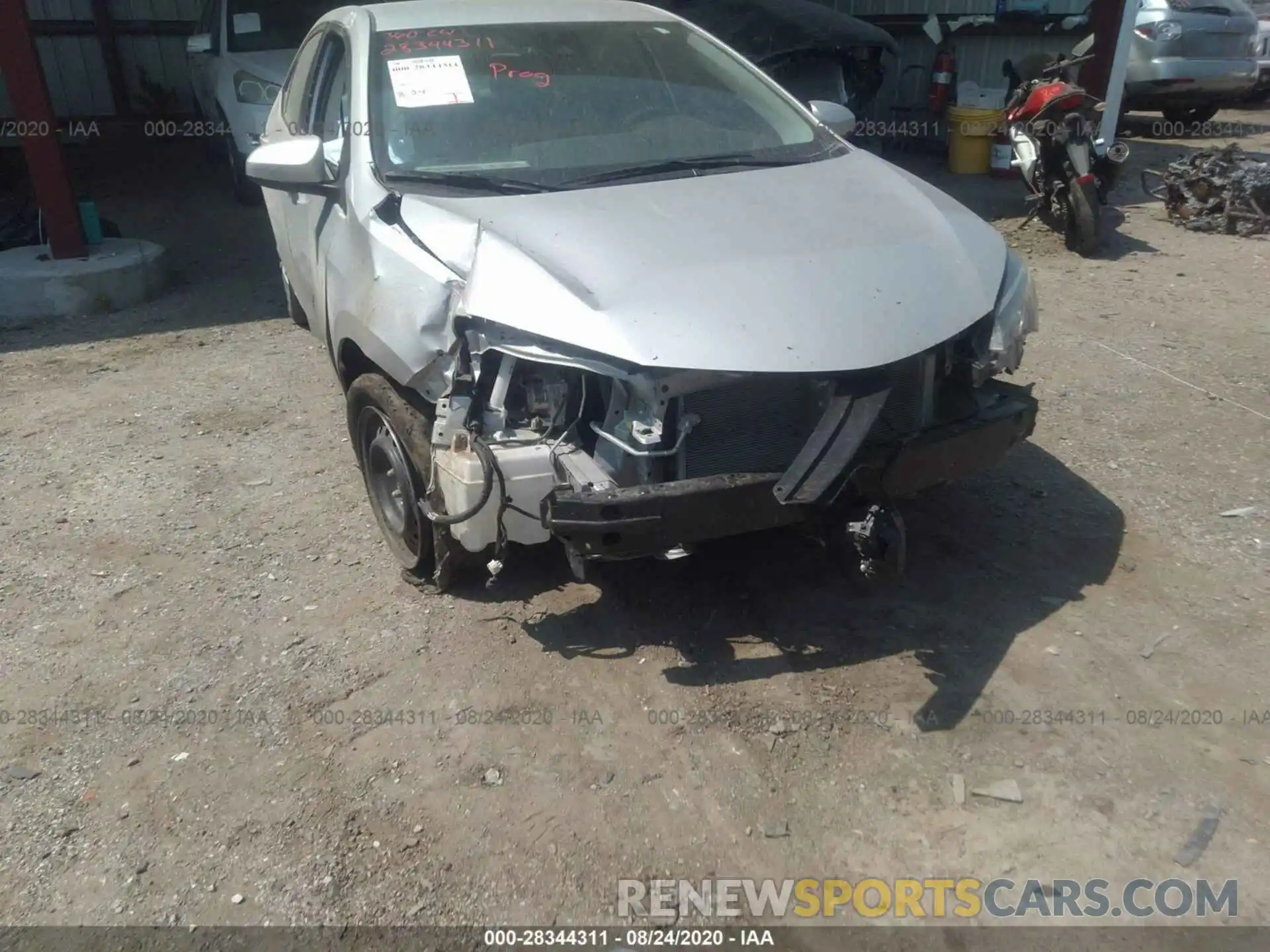 6 Photograph of a damaged car 2T1BURHE5KC133072 TOYOTA COROLLA 2019