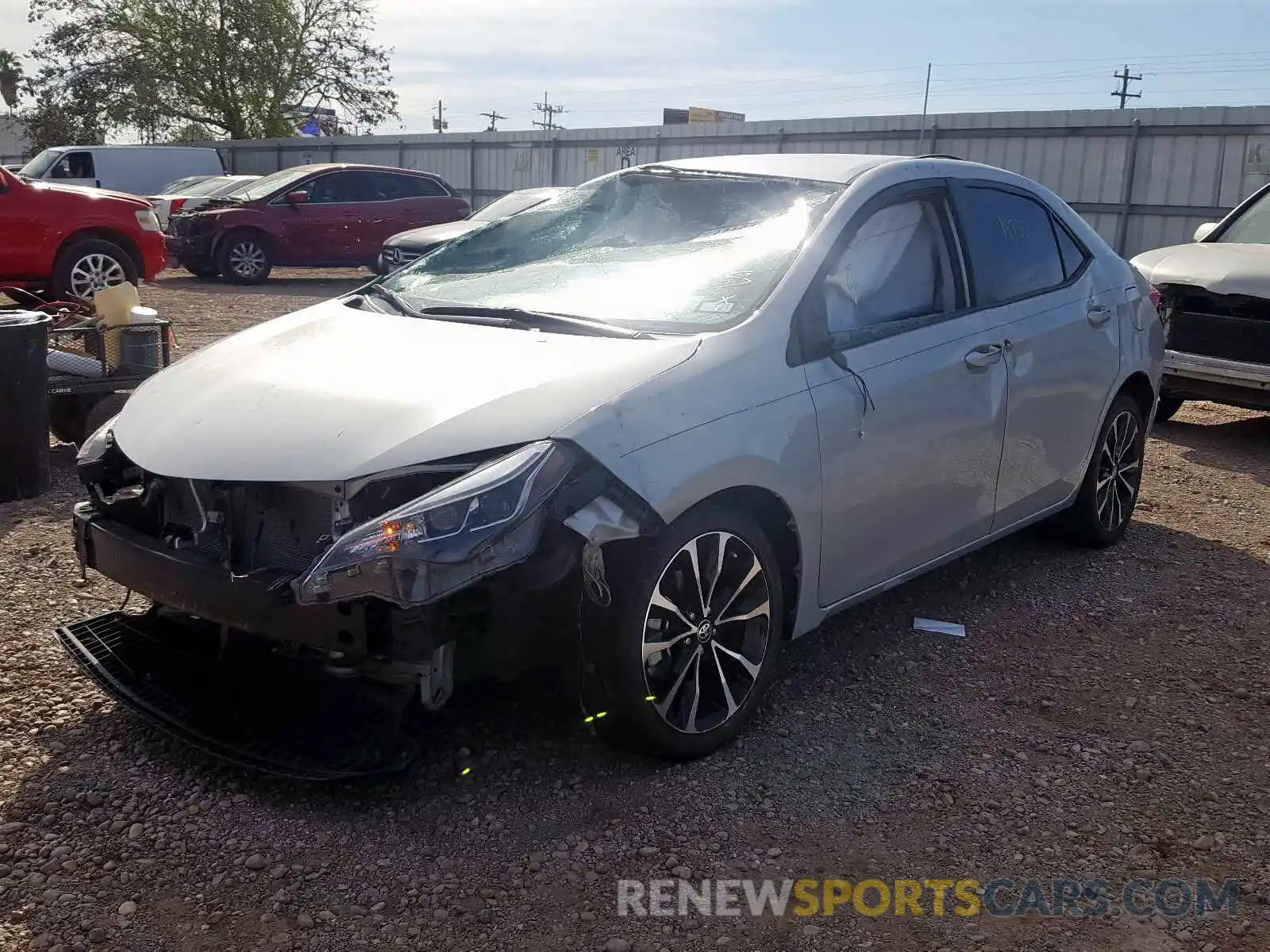 2 Photograph of a damaged car 2T1BURHE5KC133136 TOYOTA COROLLA 2019