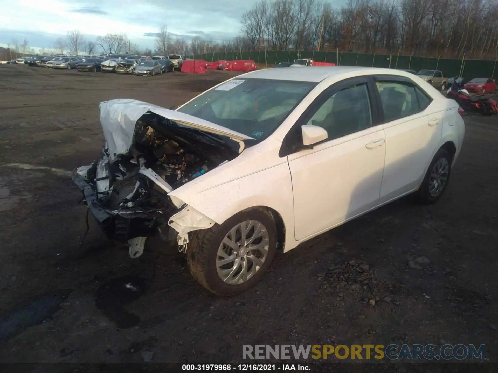 2 Photograph of a damaged car 2T1BURHE5KC134321 TOYOTA COROLLA 2019