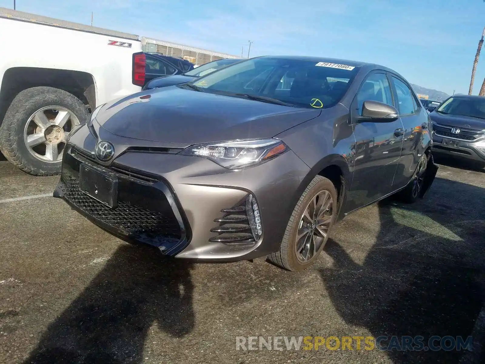 2 Photograph of a damaged car 2T1BURHE5KC134402 TOYOTA COROLLA 2019