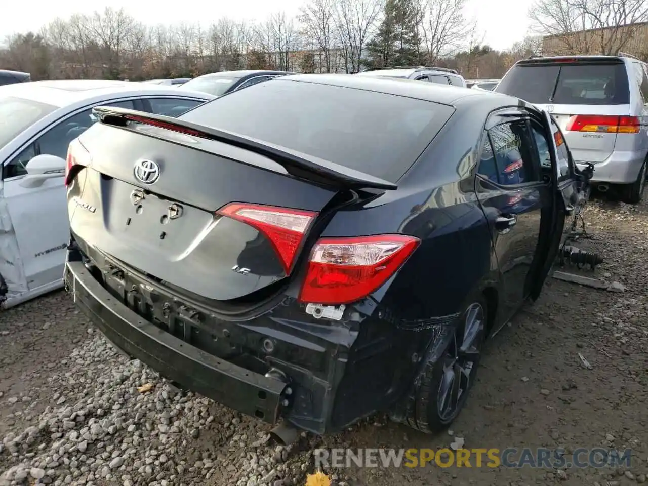 4 Photograph of a damaged car 2T1BURHE5KC134562 TOYOTA COROLLA 2019