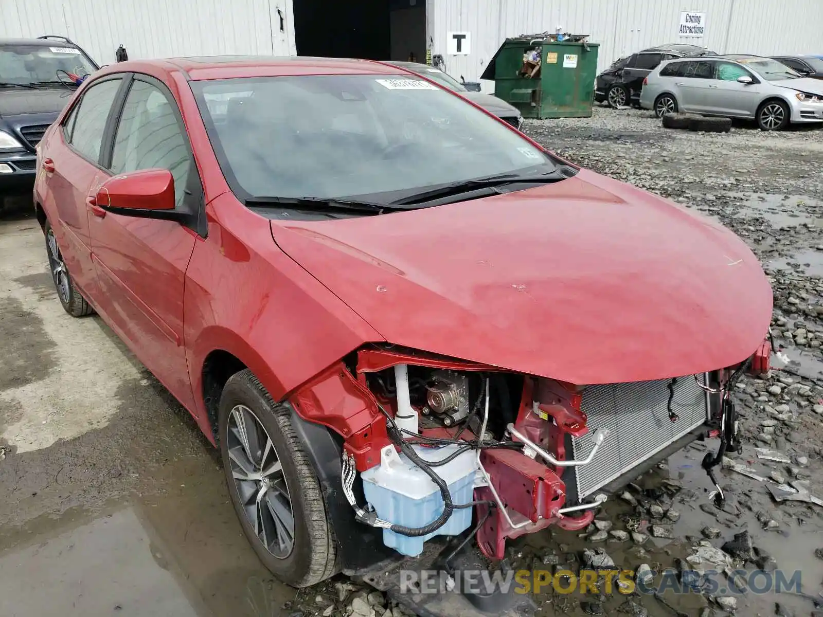 1 Photograph of a damaged car 2T1BURHE5KC135114 TOYOTA COROLLA 2019