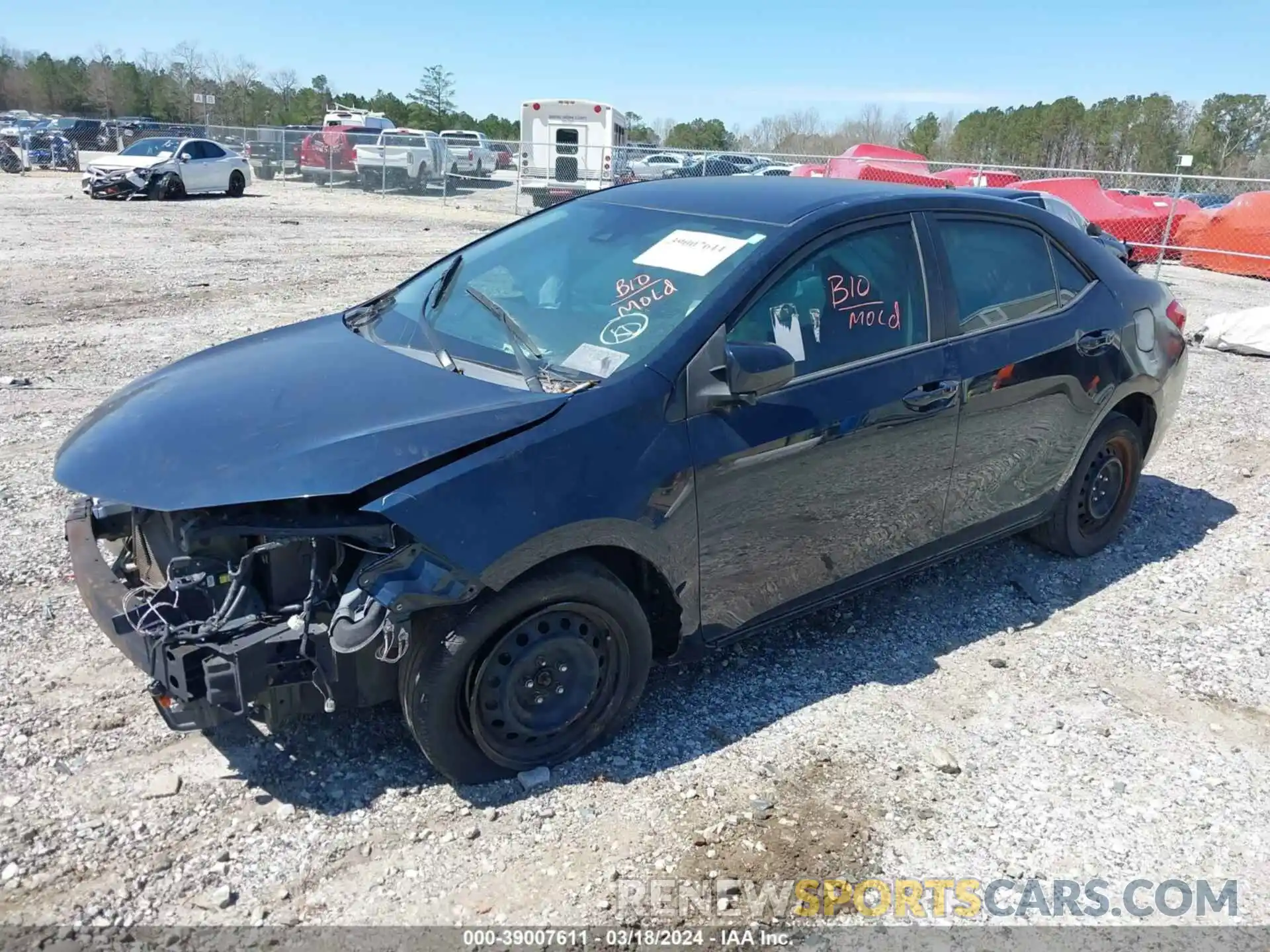 2 Photograph of a damaged car 2T1BURHE5KC135436 TOYOTA COROLLA 2019