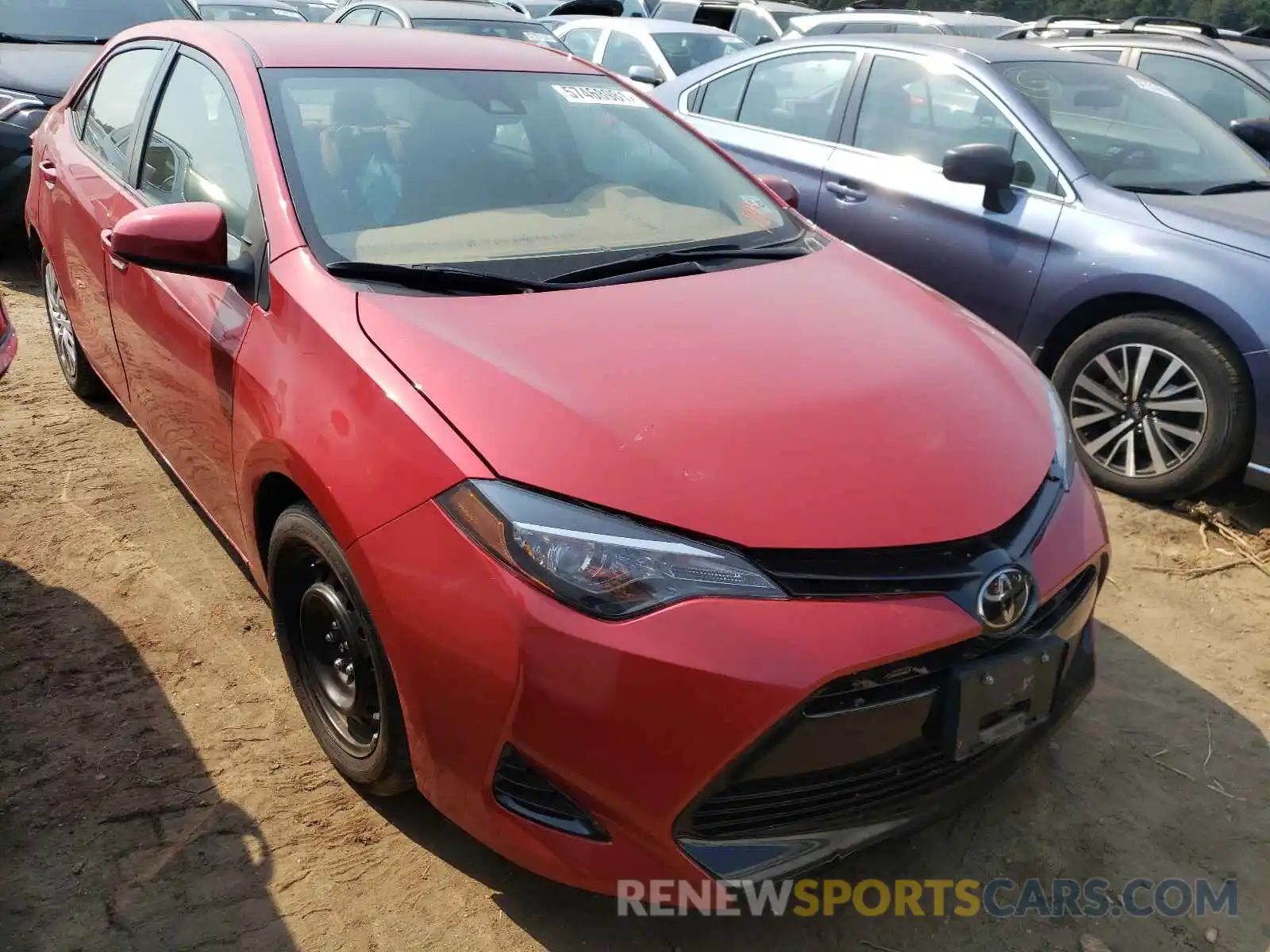 1 Photograph of a damaged car 2T1BURHE5KC136117 TOYOTA COROLLA 2019