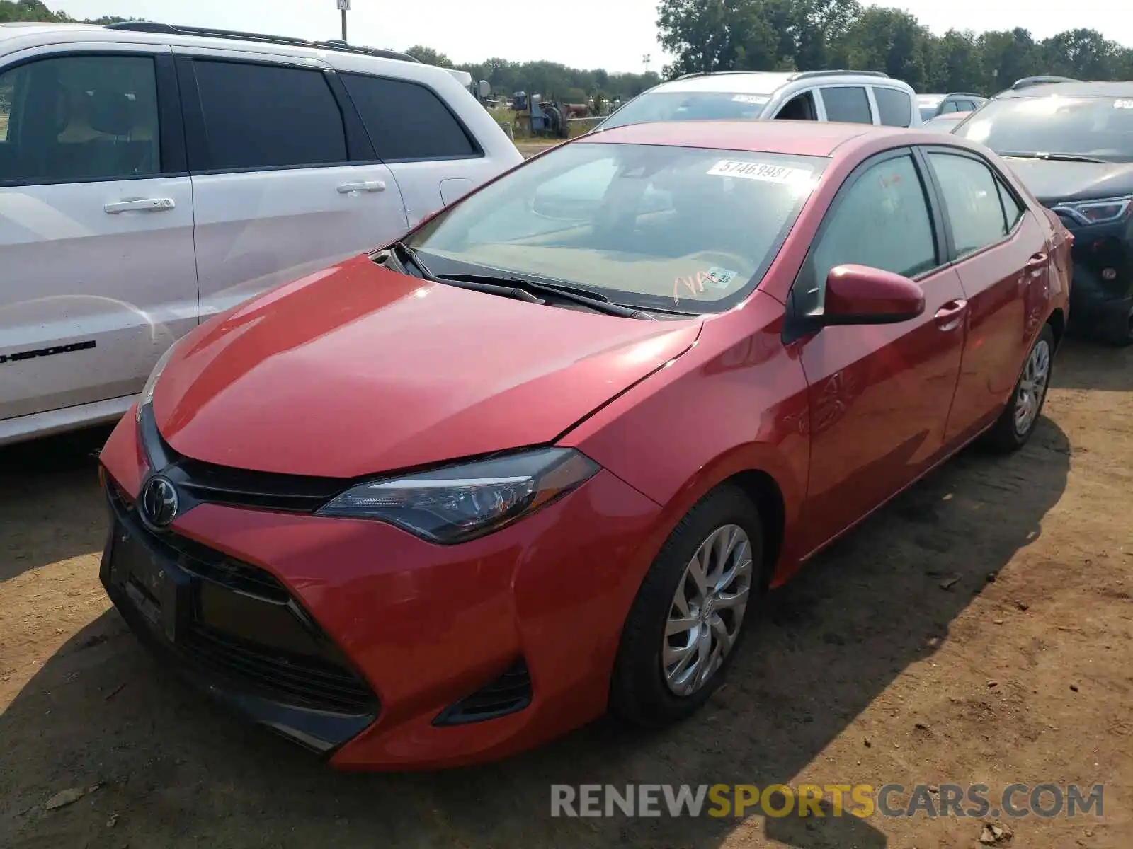 2 Photograph of a damaged car 2T1BURHE5KC136117 TOYOTA COROLLA 2019