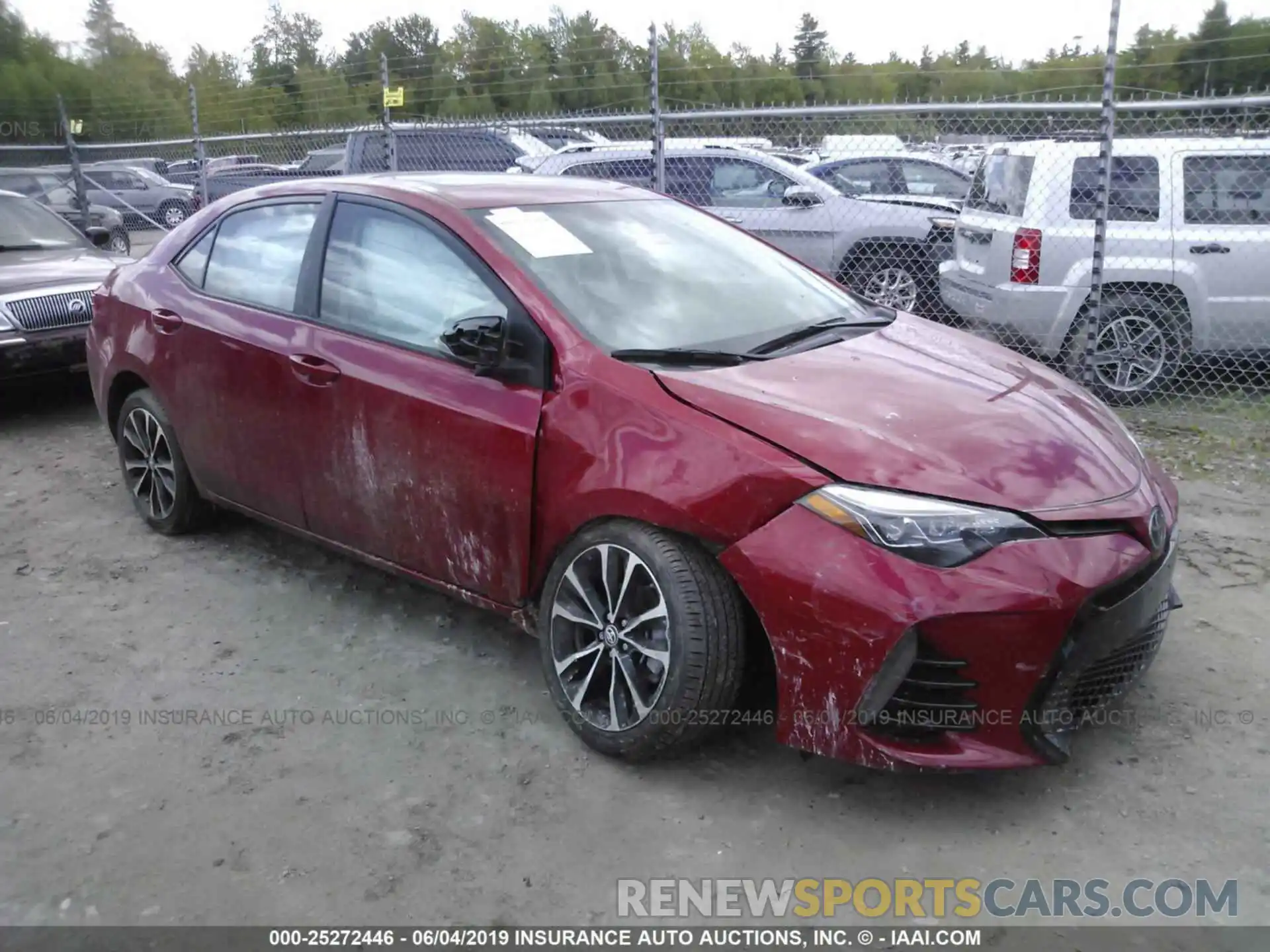 1 Photograph of a damaged car 2T1BURHE5KC136425 TOYOTA COROLLA 2019