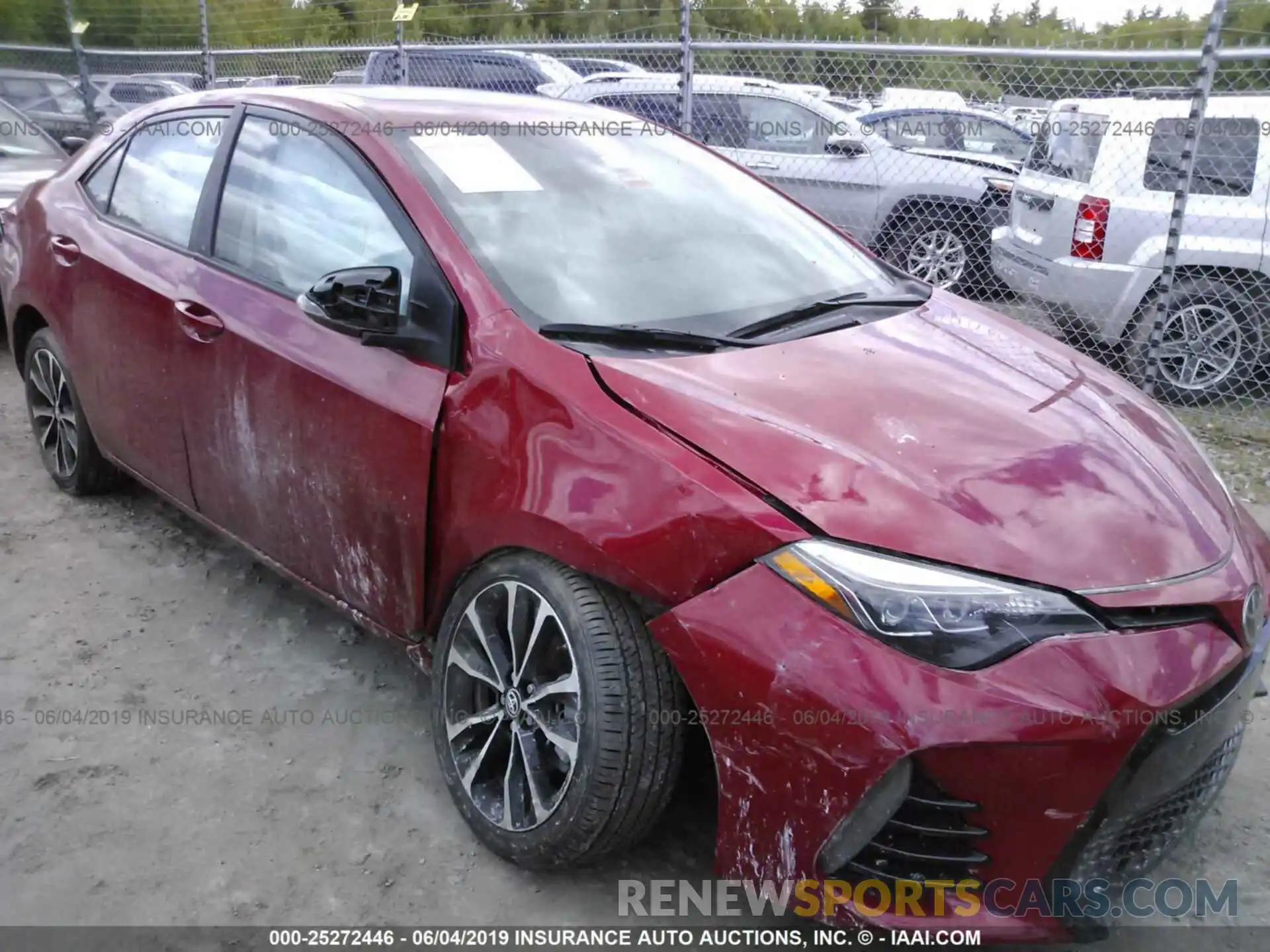 6 Photograph of a damaged car 2T1BURHE5KC136425 TOYOTA COROLLA 2019