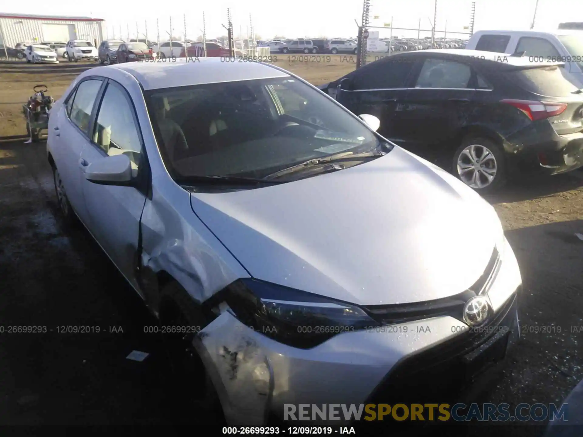 1 Photograph of a damaged car 2T1BURHE5KC137512 TOYOTA COROLLA 2019