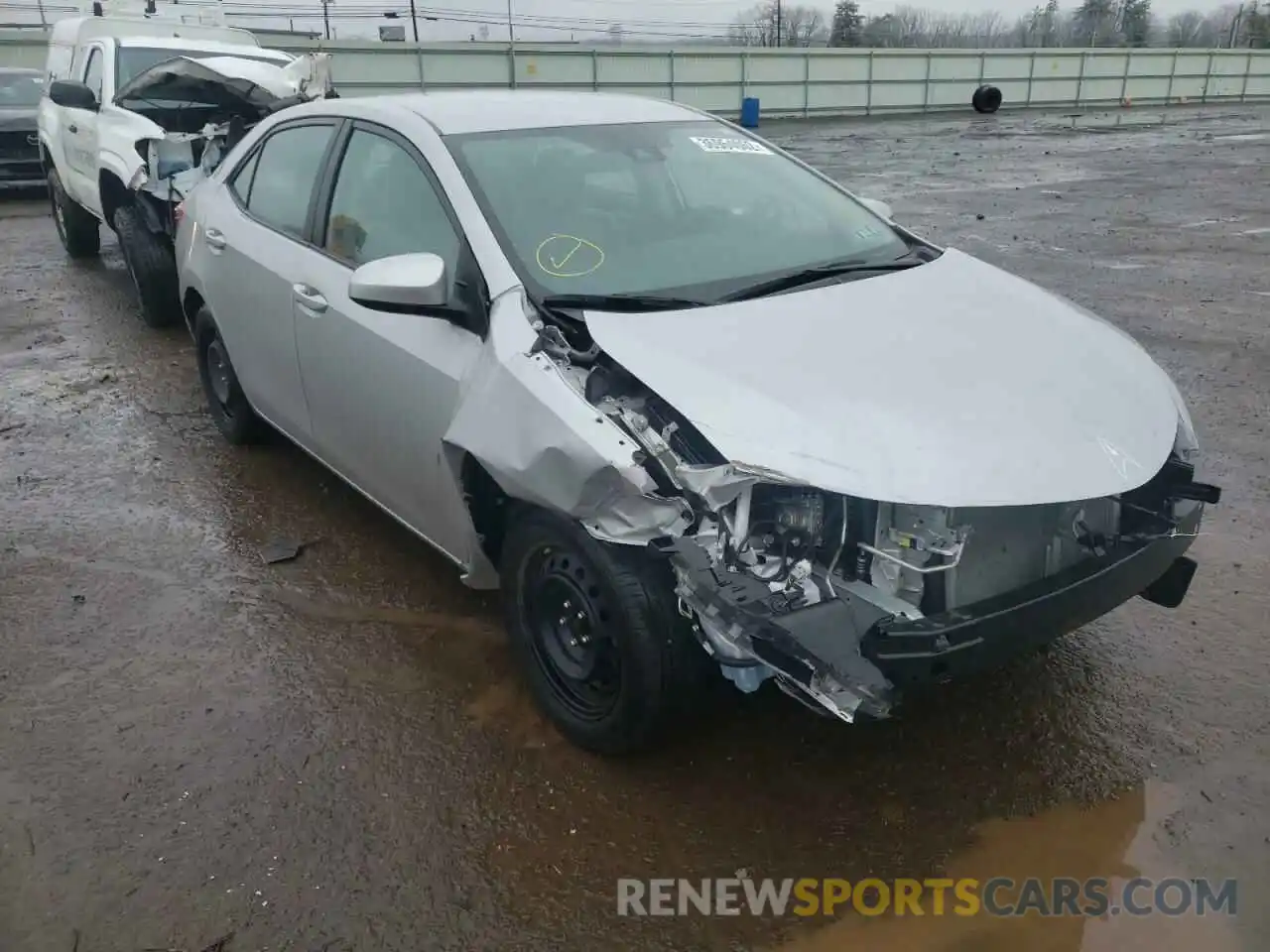 1 Photograph of a damaged car 2T1BURHE5KC137669 TOYOTA COROLLA 2019