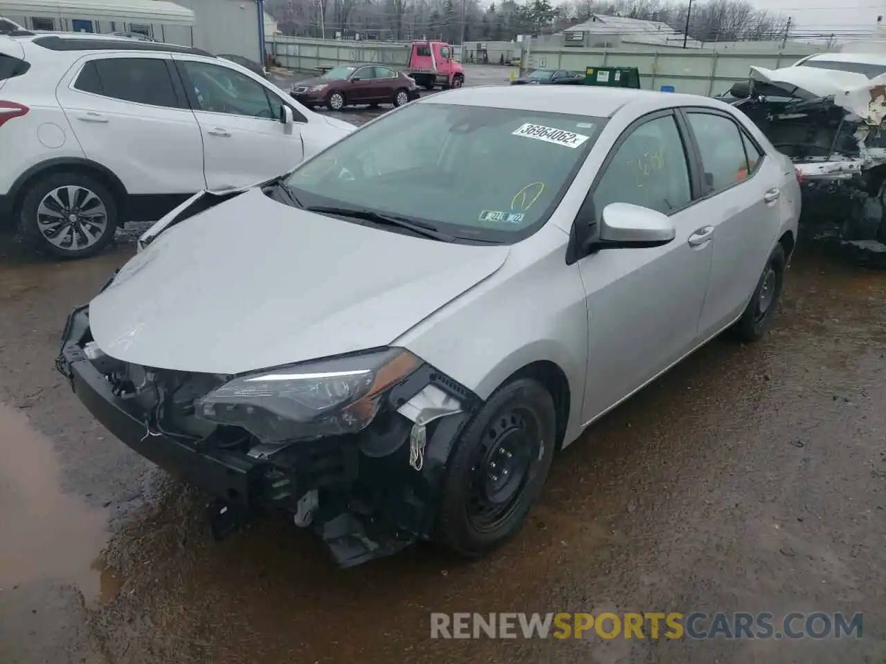 2 Photograph of a damaged car 2T1BURHE5KC137669 TOYOTA COROLLA 2019