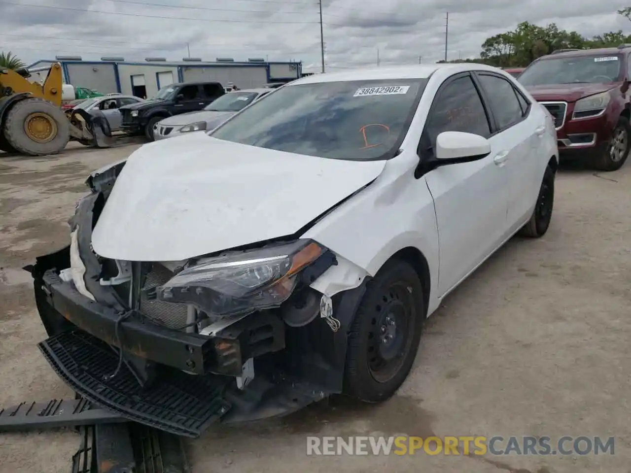 2 Photograph of a damaged car 2T1BURHE5KC138496 TOYOTA COROLLA 2019