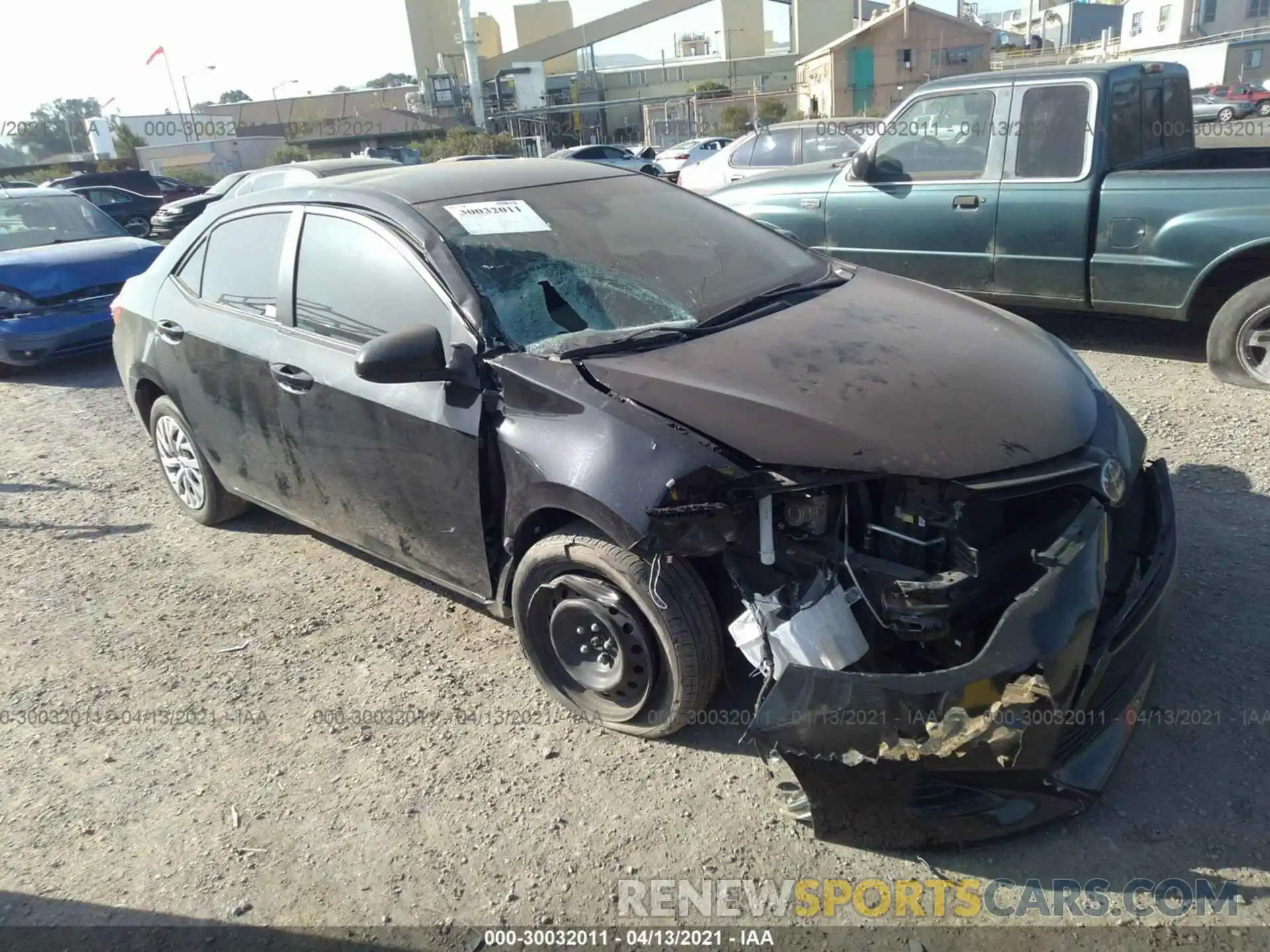 1 Фотография поврежденного автомобиля 2T1BURHE5KC138594 TOYOTA COROLLA 2019