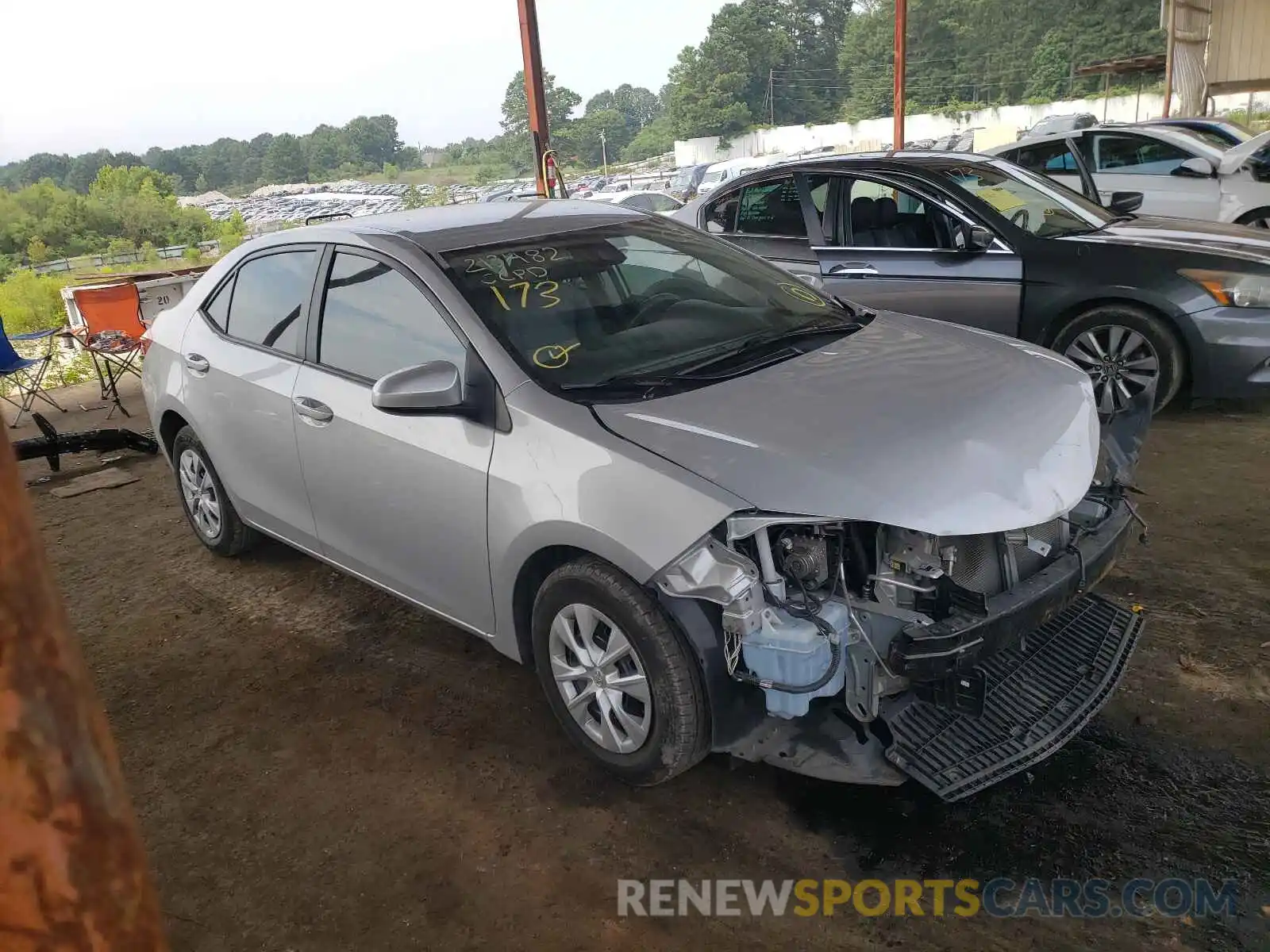 1 Photograph of a damaged car 2T1BURHE5KC139244 TOYOTA COROLLA 2019