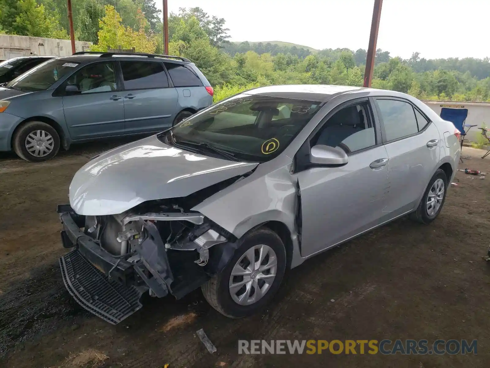 2 Photograph of a damaged car 2T1BURHE5KC139244 TOYOTA COROLLA 2019